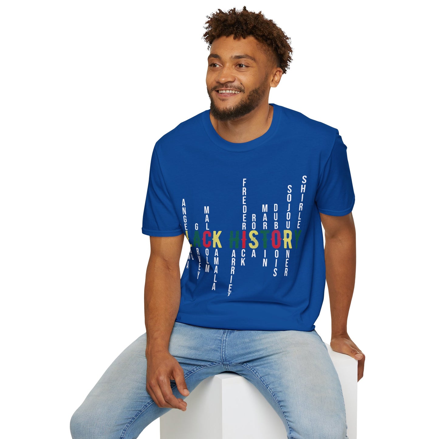 Black history leaders 2 Unisex Softstyle T-Shirt