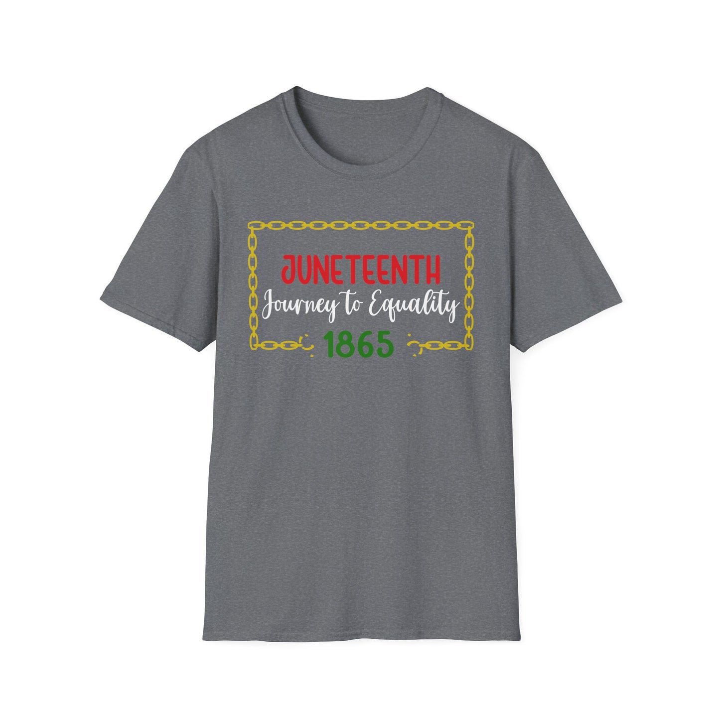 Juneteenth Equality T-Shirt, Unisex Softstyle Tee, Celebration Shirt, Black History Apparel, Equality Journey Shirt