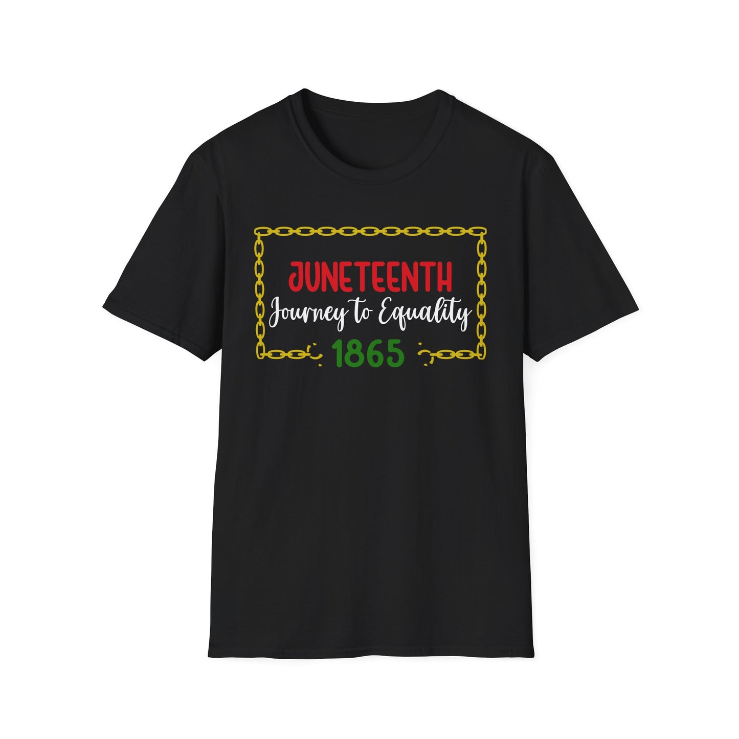 Juneteenth Equality T-Shirt, Unisex Softstyle Tee, Celebration Shirt, Black History Apparel, Equality Journey Shirt