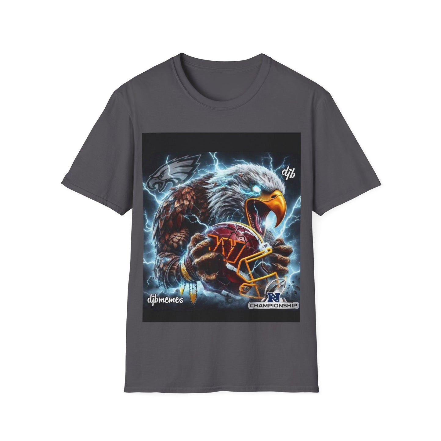 Bird with helmet Unisex Softstyle T-Shirt