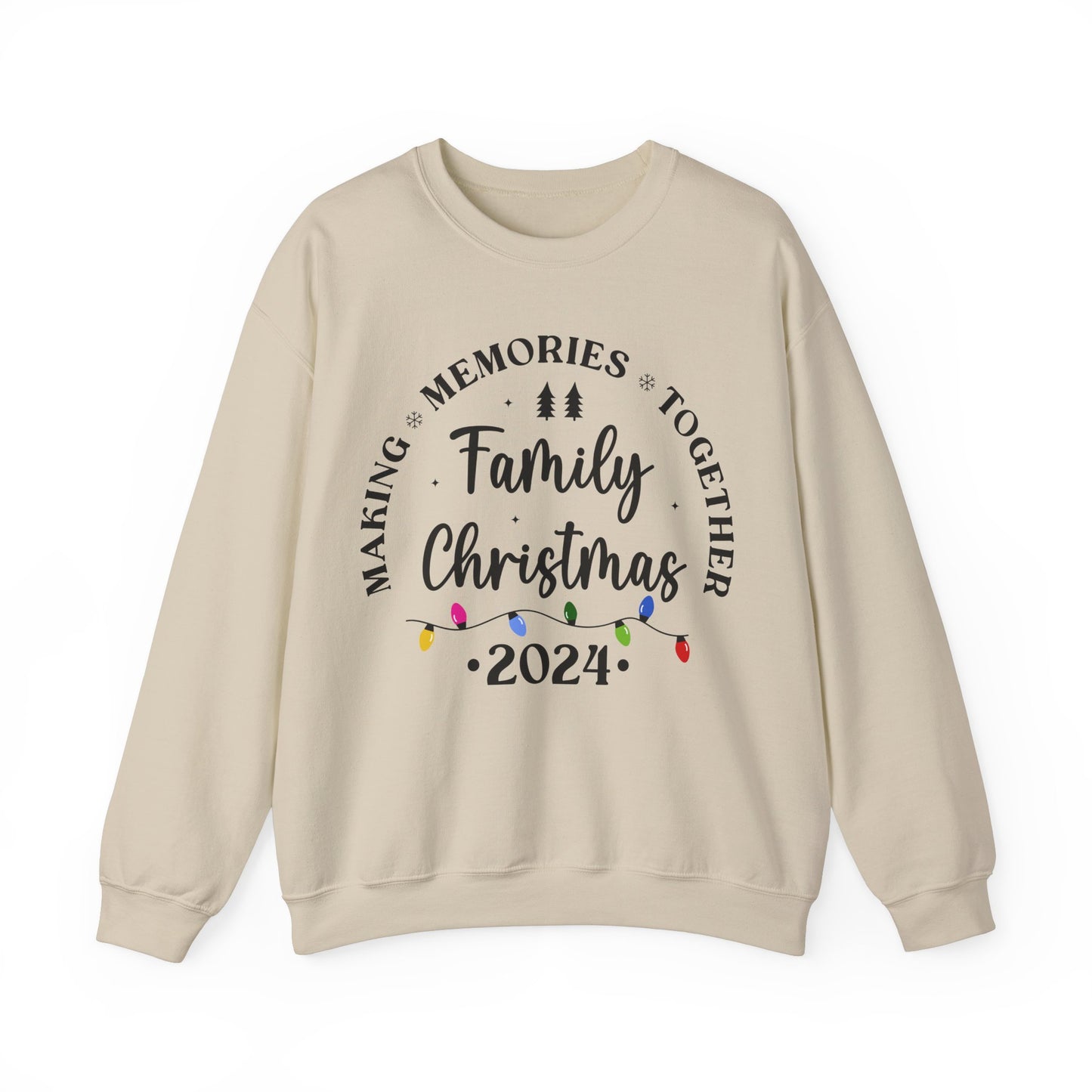 Family Christmas 2024 Unisex Heavy Blend™ Crewneck Sweatshirt
