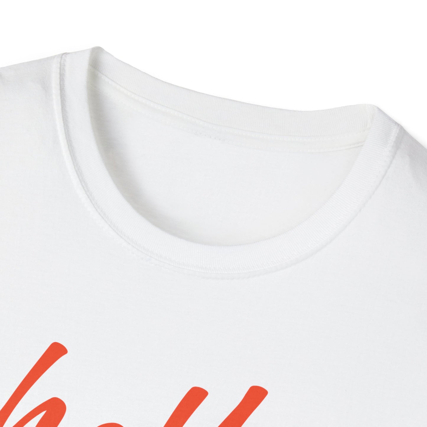 Hello football goodbye husband Unisex Softstyle T-Shirt