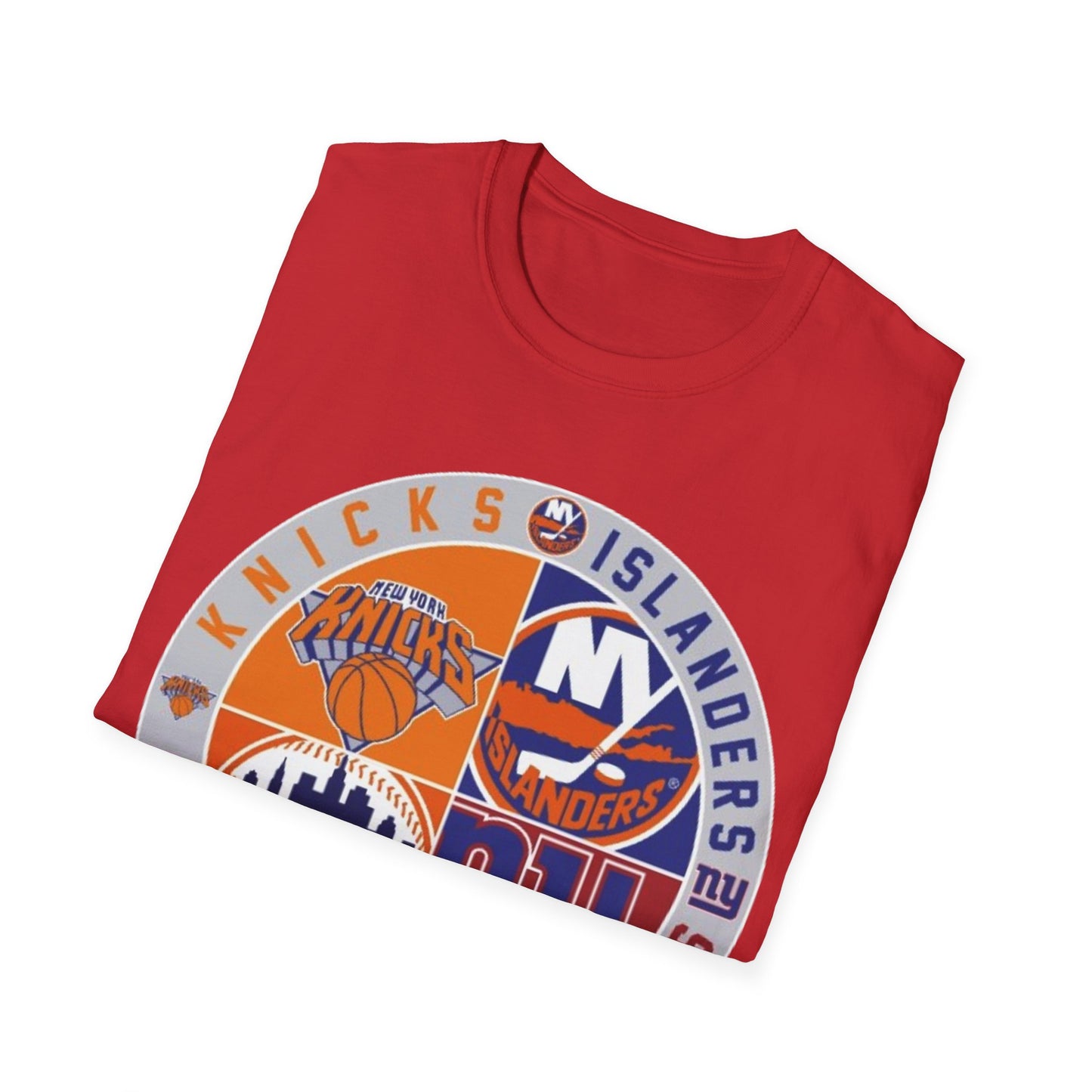 NY sports teams nyk nyi nyg nym Unisex Softstyle T-Shirt