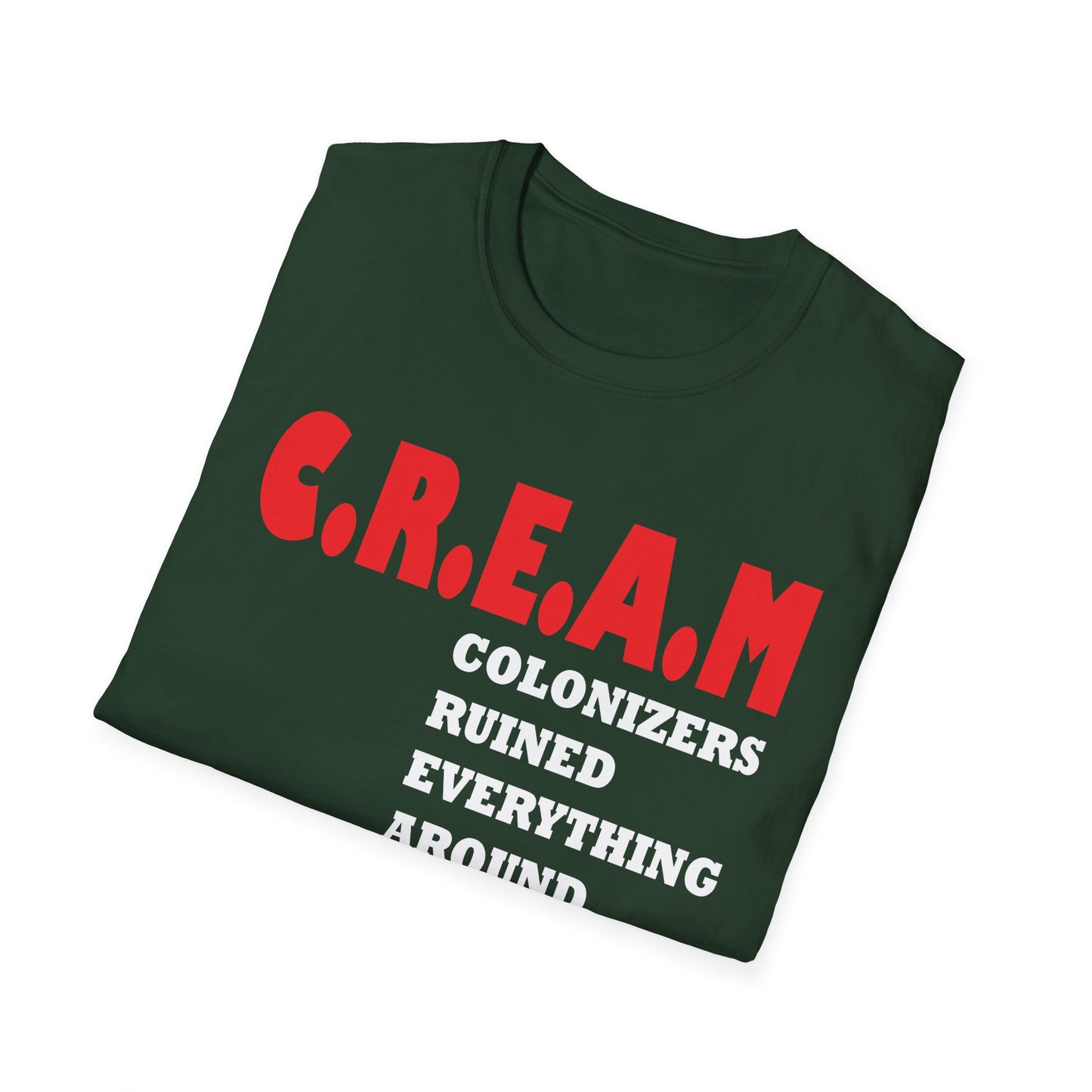 C.R.E.A.M. Unisex Softstyle T-Shirt - Casual Streetwear for Hip-Hop Fans