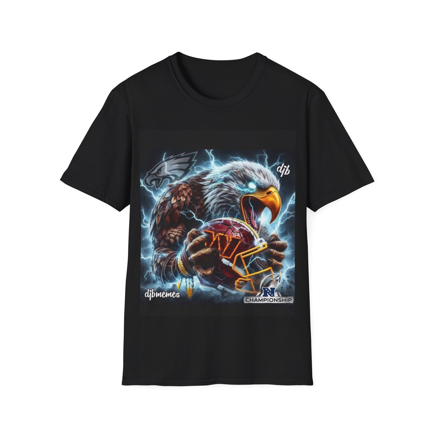 Bird with helmet Unisex Softstyle T-Shirt