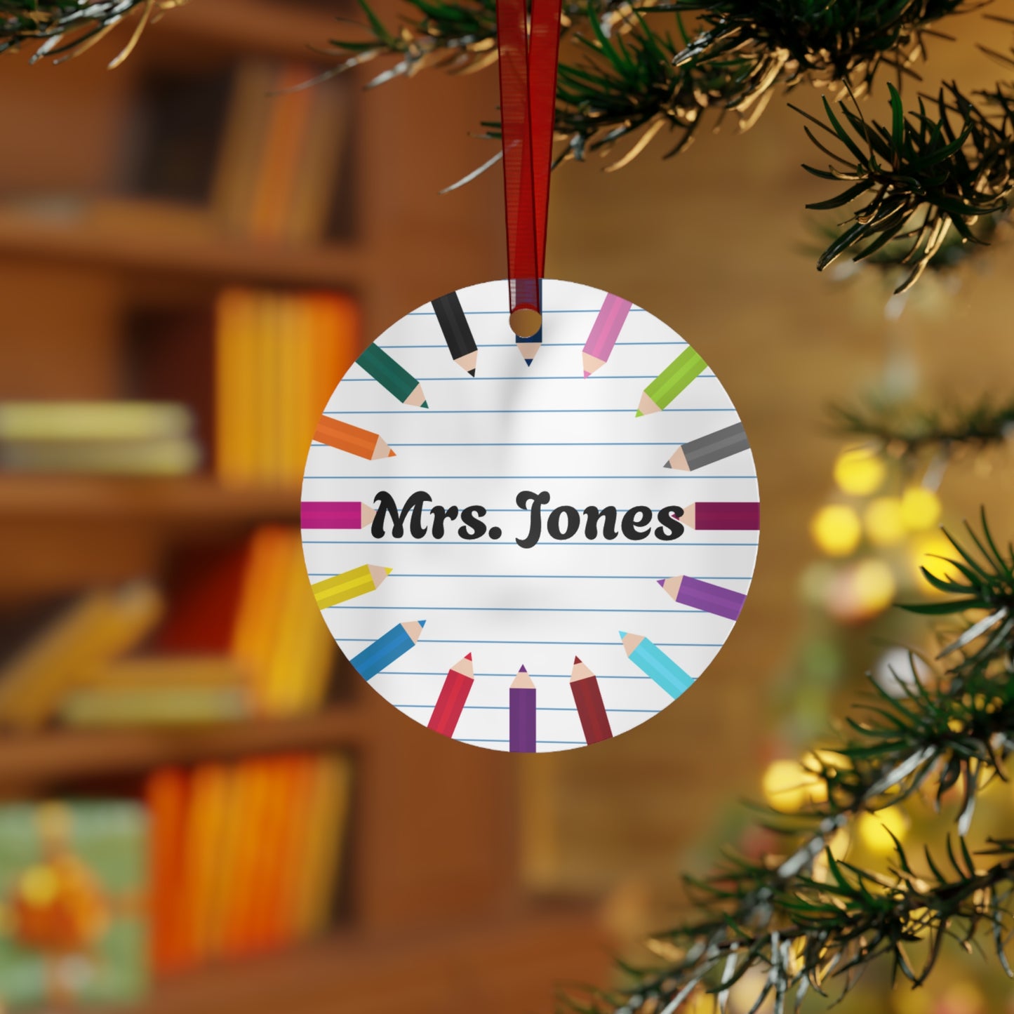 Teacher Metal Ornaments