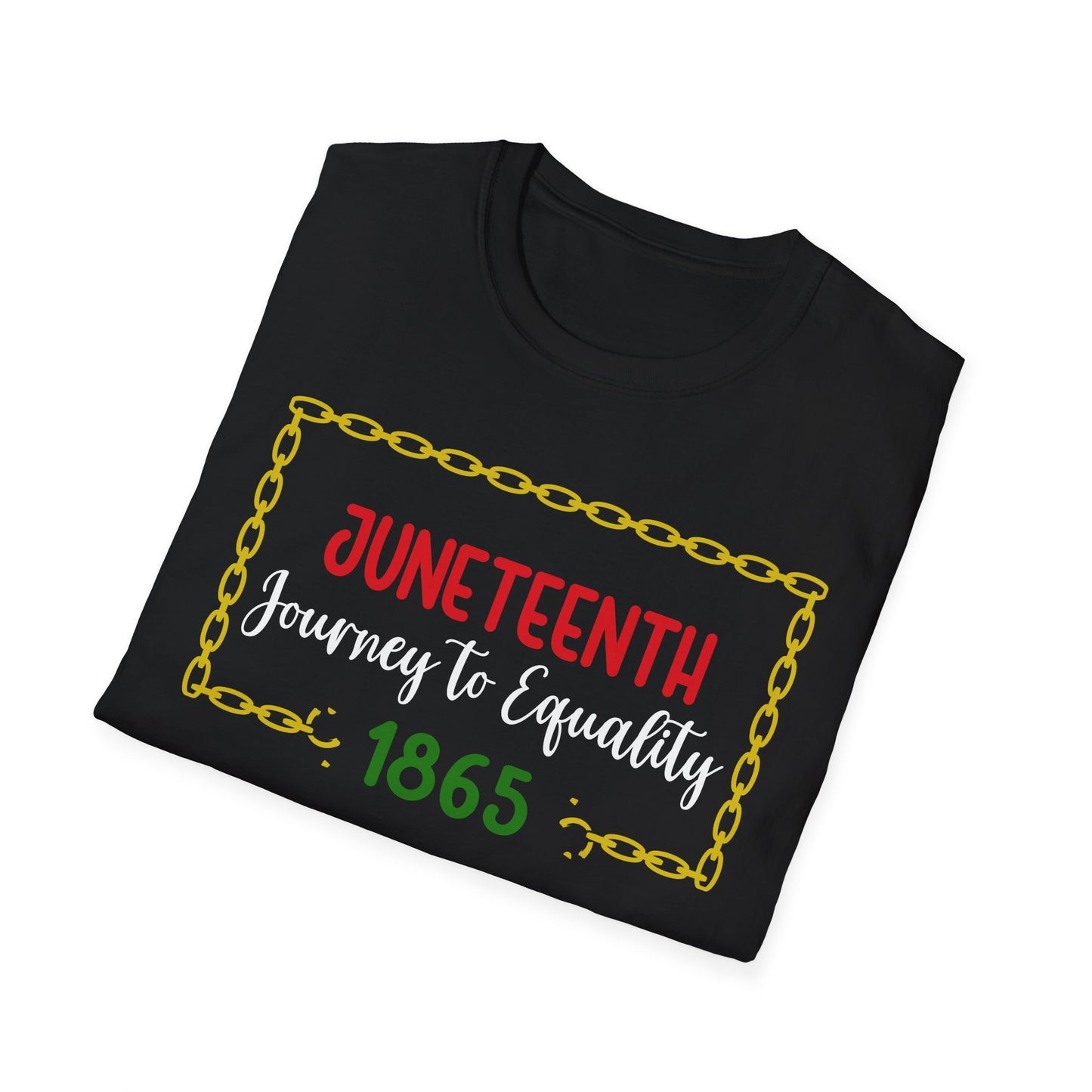 Juneteenth Equality T-Shirt, Unisex Softstyle Tee, Celebration Shirt, Black History Apparel, Equality Journey Shirt