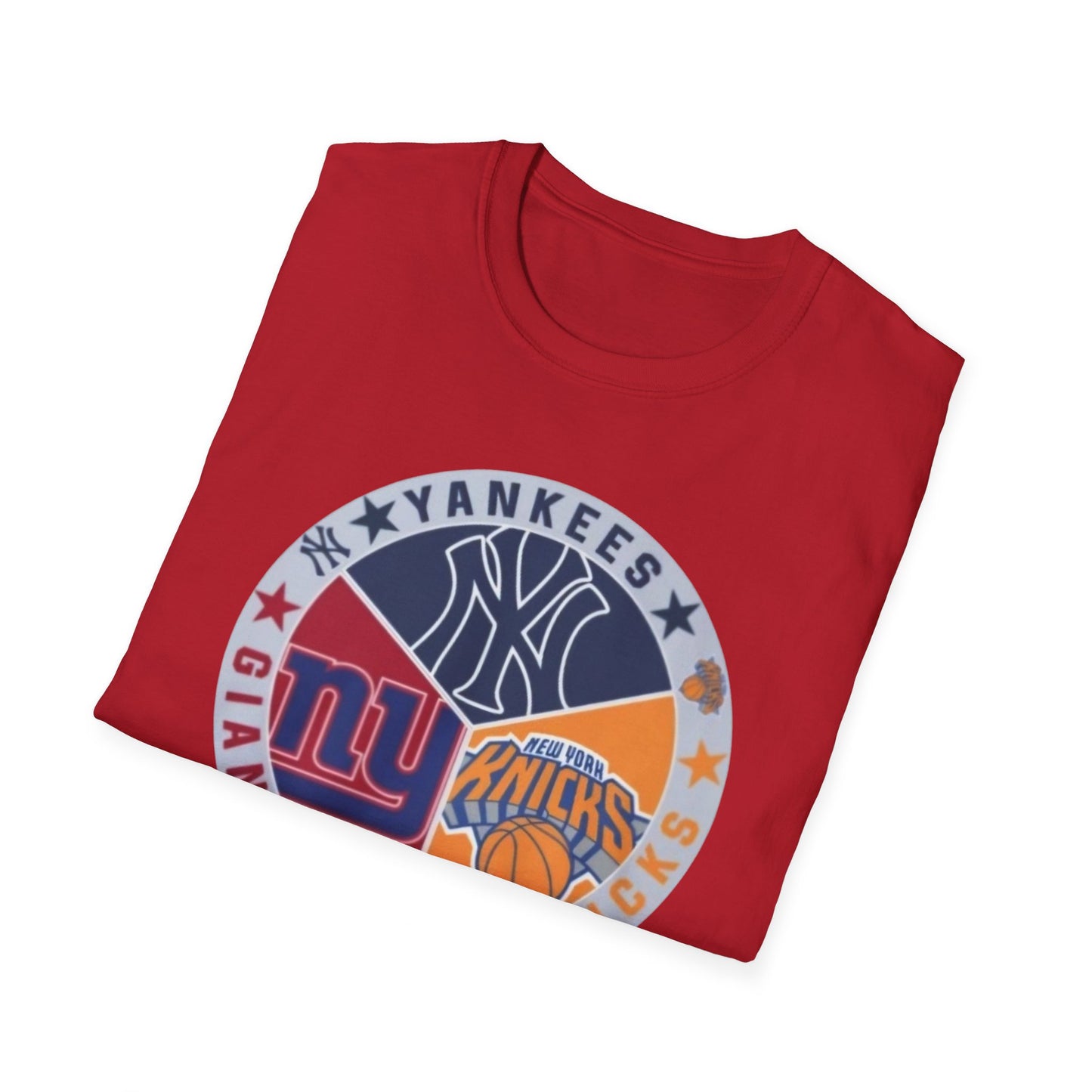 NY sports, nyk nyg nyyUnisex Softstyle T-Shirt