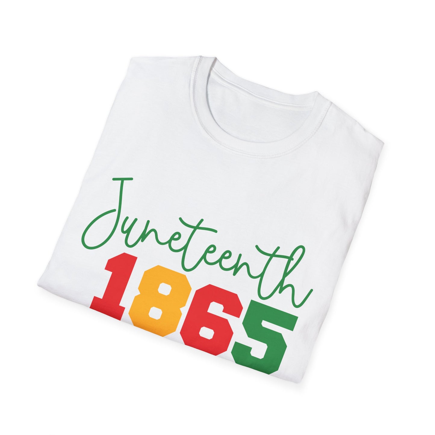 Juneteenth 1865 Unisex Softstyle T-Shirt | Celebrate Freedom, Black History, African American Culture, Casual Wear, Gift for Juneteenth