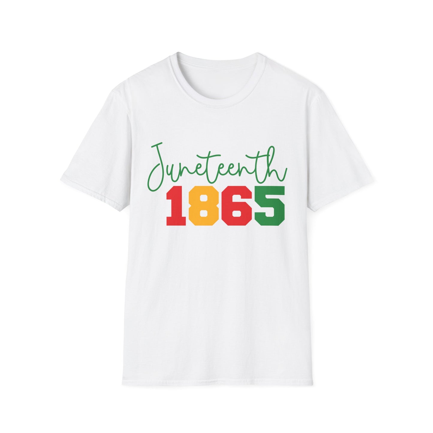 Juneteenth 1865 Unisex Softstyle T-Shirt | Celebrate Freedom, Black History, African American Culture, Casual Wear, Gift for Juneteenth