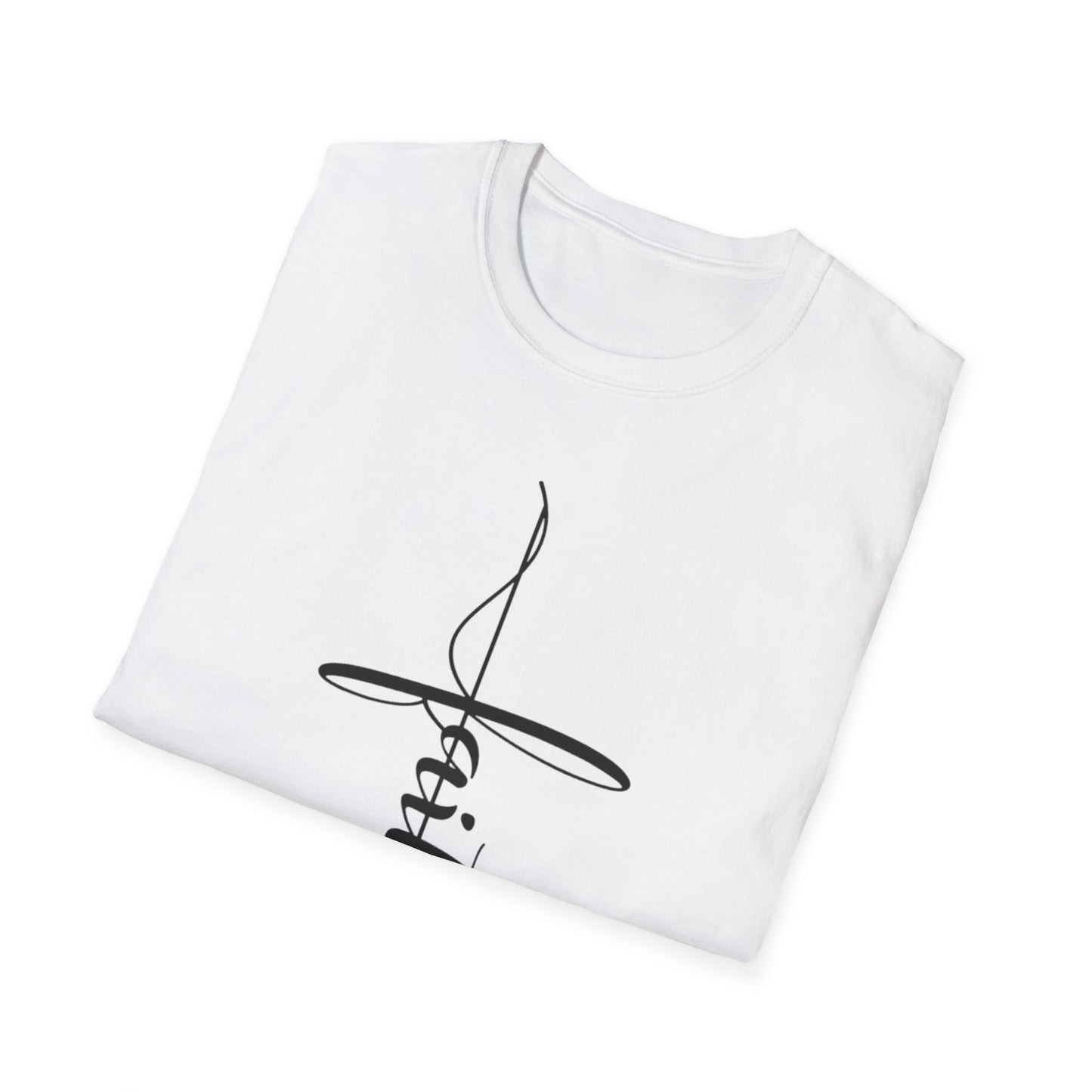 Faith Vertical-Inspired Unisex Softstyle T-Shirt | Inspirational Tee
