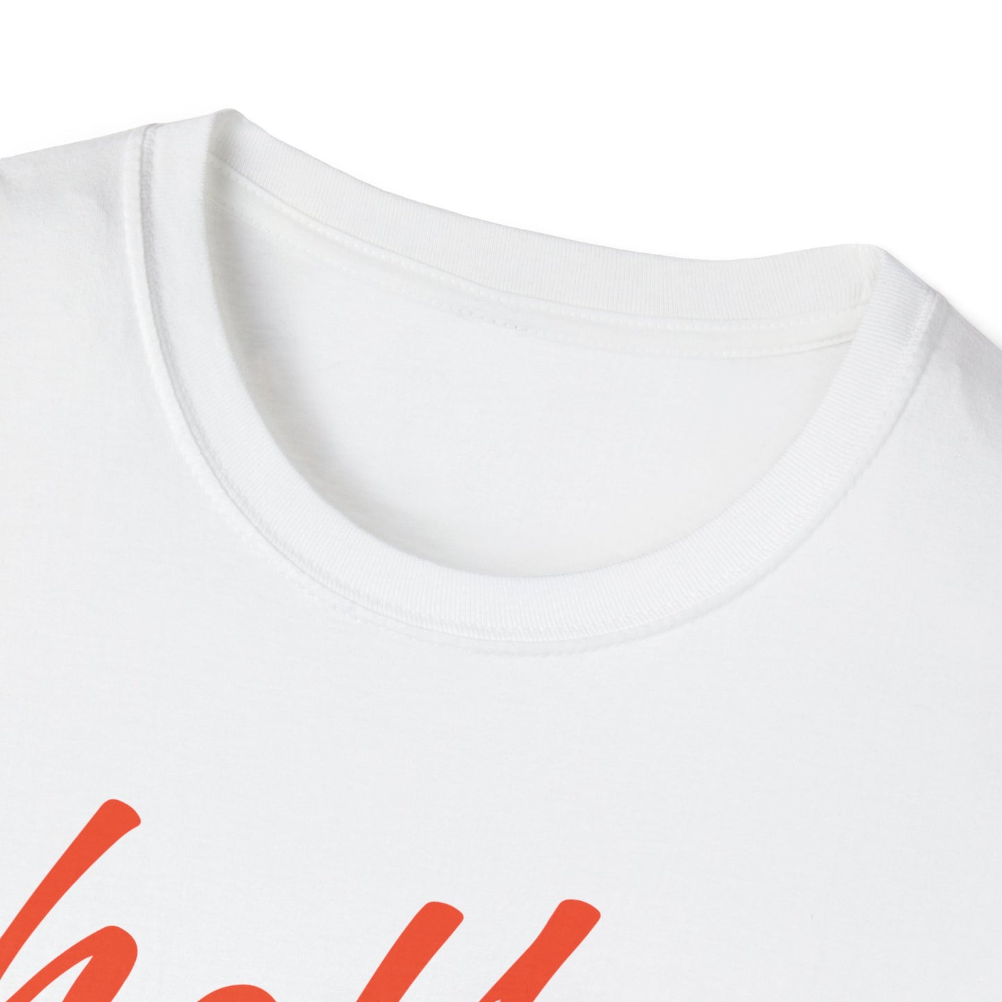 Hello football goodbye wife Unisex Softstyle T-Shirt