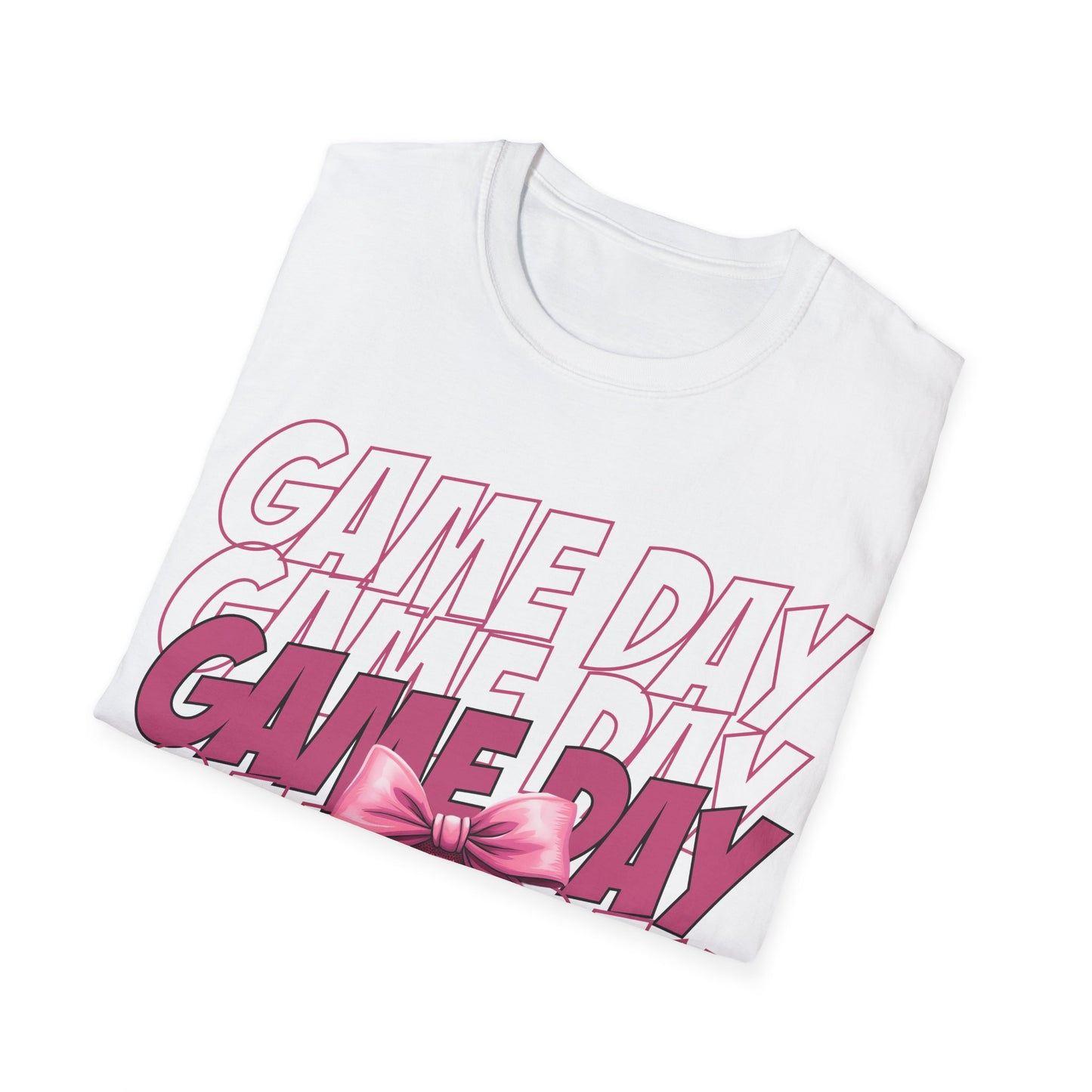 Game day, pink Unisex Softstyle T-Shirt