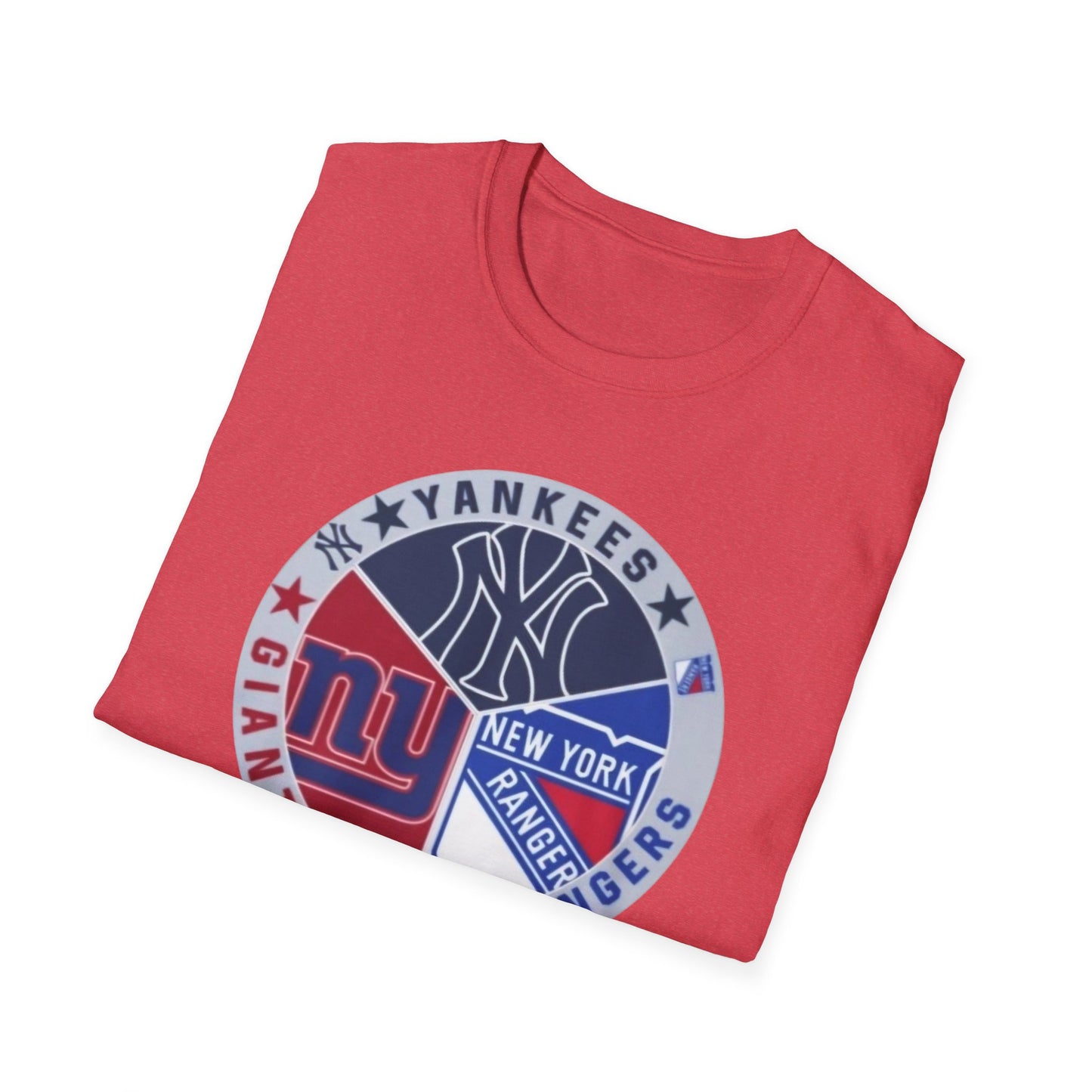 New York sports teams nyy nyg nyr Unisex Softstyle T-Shirt