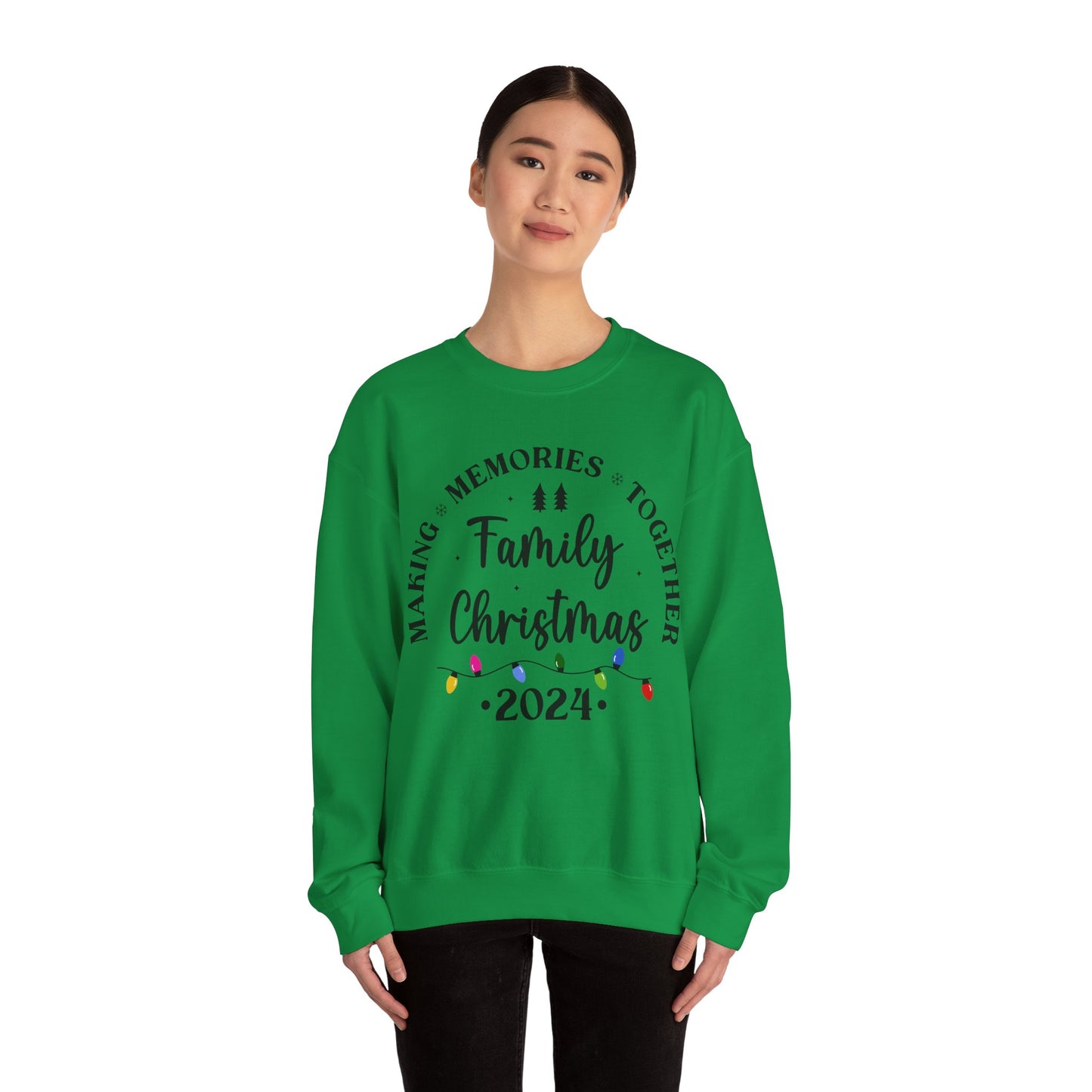 Family Christmas 2024 Unisex Heavy Blend™ Crewneck Sweatshirt