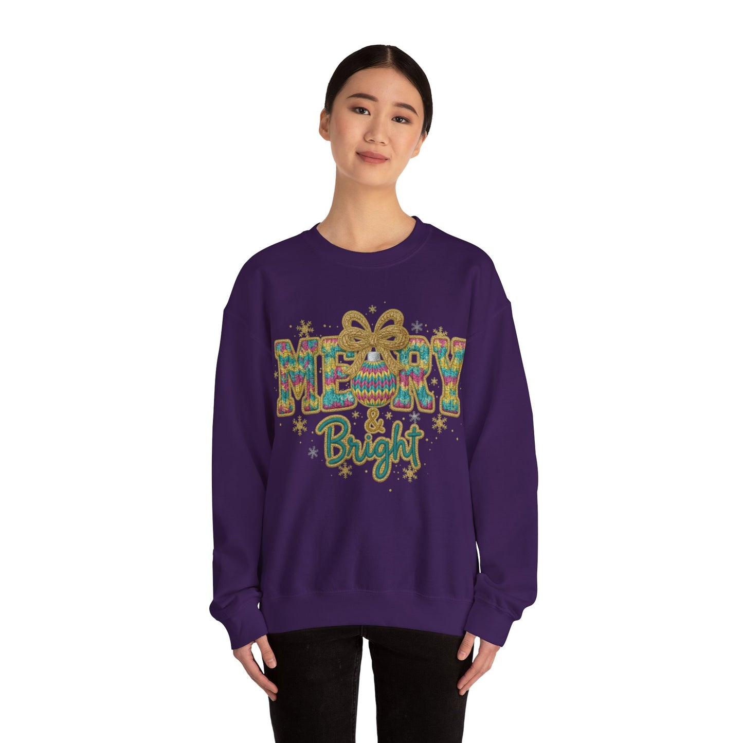 Yarn Merry Christmas Unisex Heavy Blend™ Crewneck Sweatshirt
