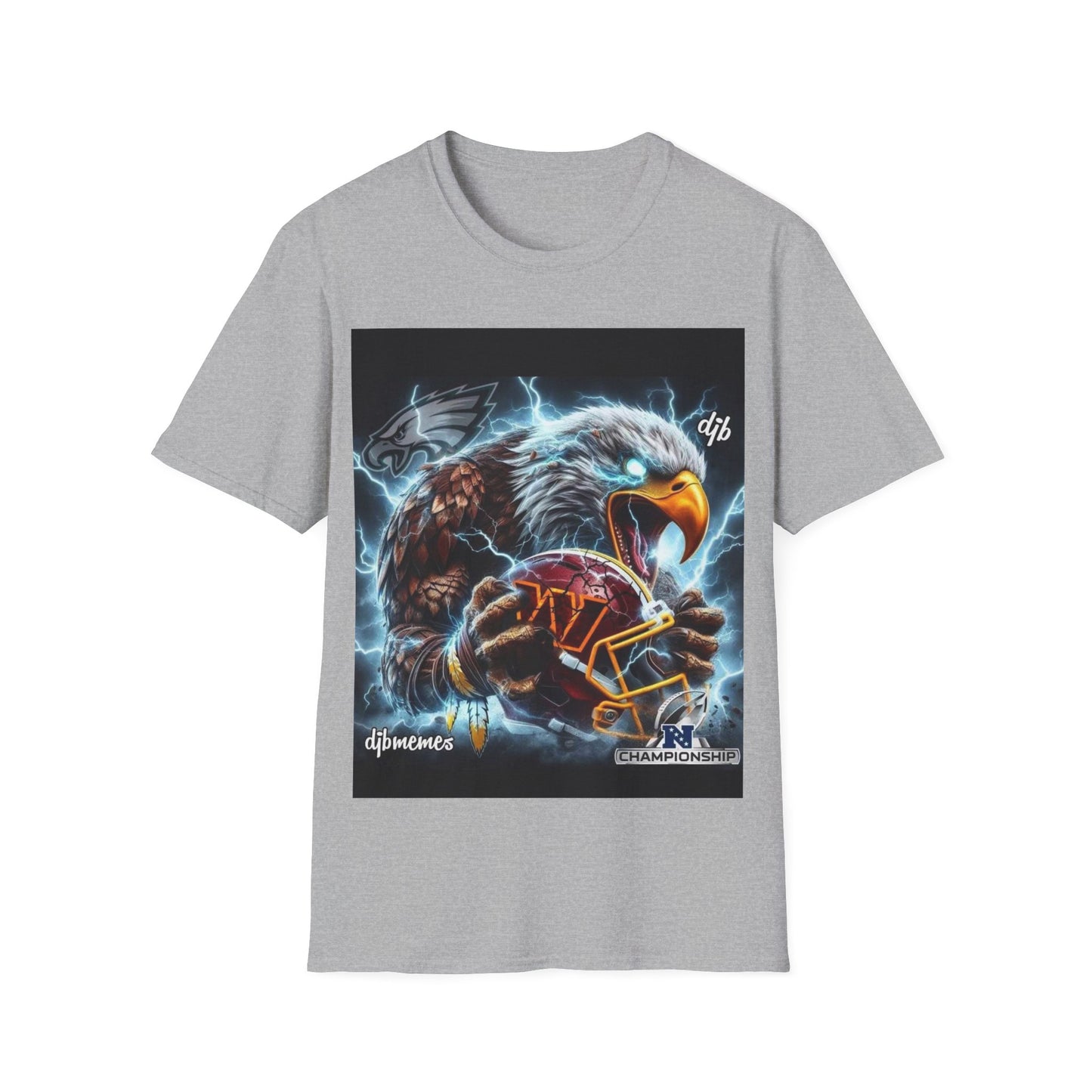 Bird with helmet Unisex Softstyle T-Shirt