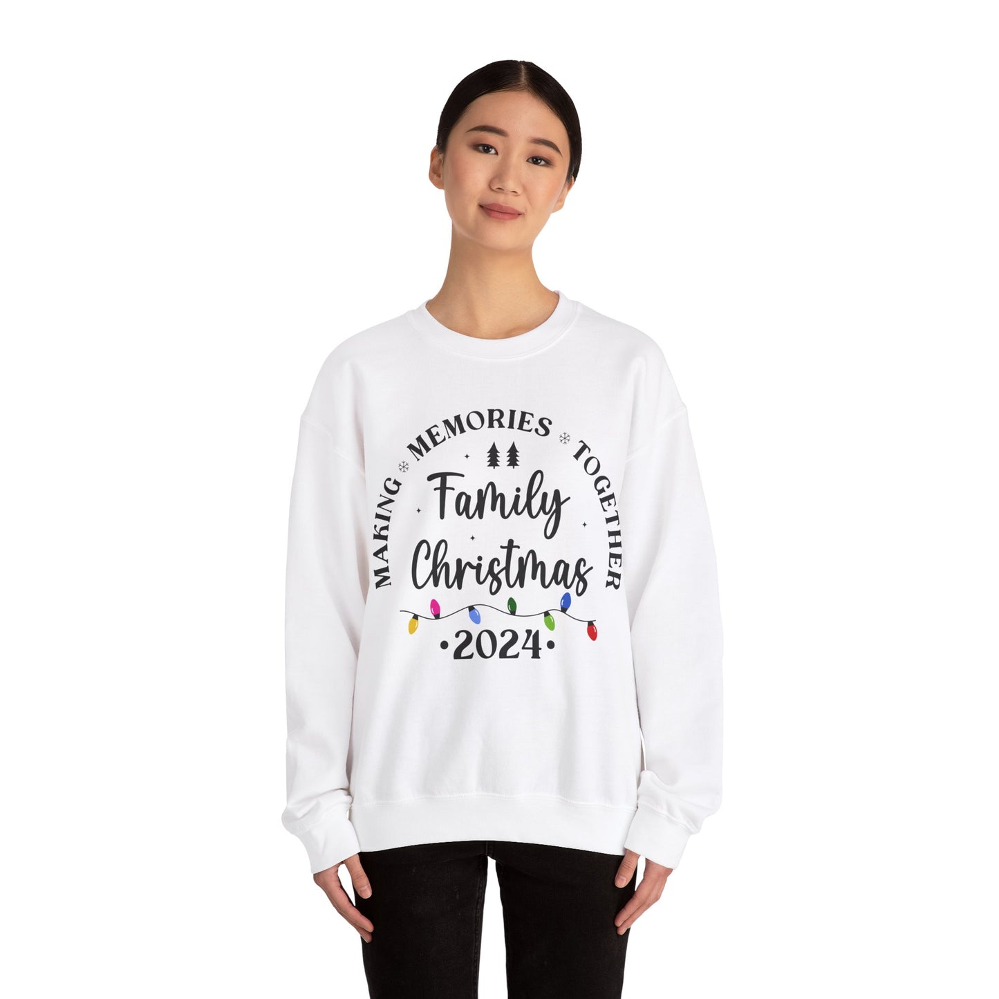 Family Christmas 2024 Unisex Heavy Blend™ Crewneck Sweatshirt