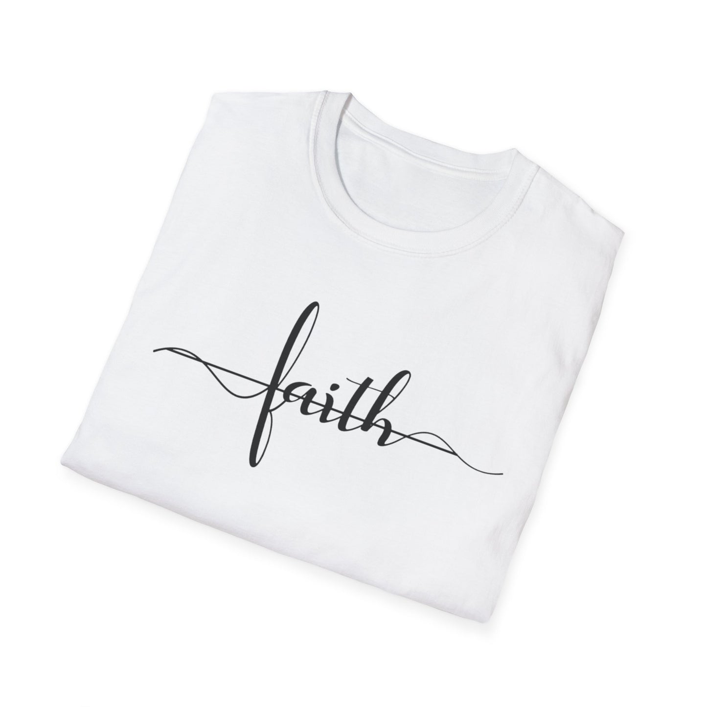 Faith horizontal -Inspired Unisex Softstyle T-Shirt, Inspirational Tee