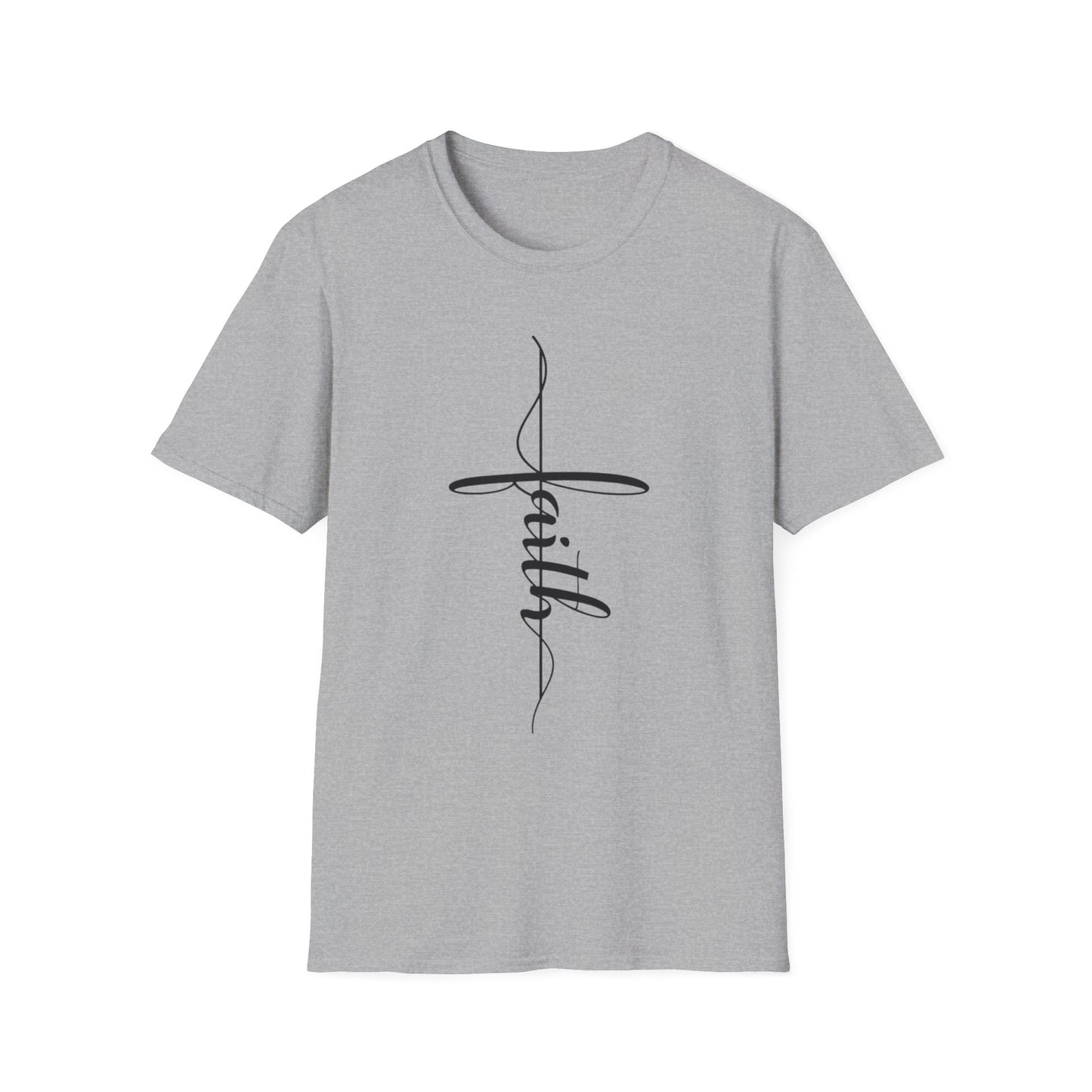 Faith Vertical-Inspired Unisex Softstyle T-Shirt | Inspirational Tee