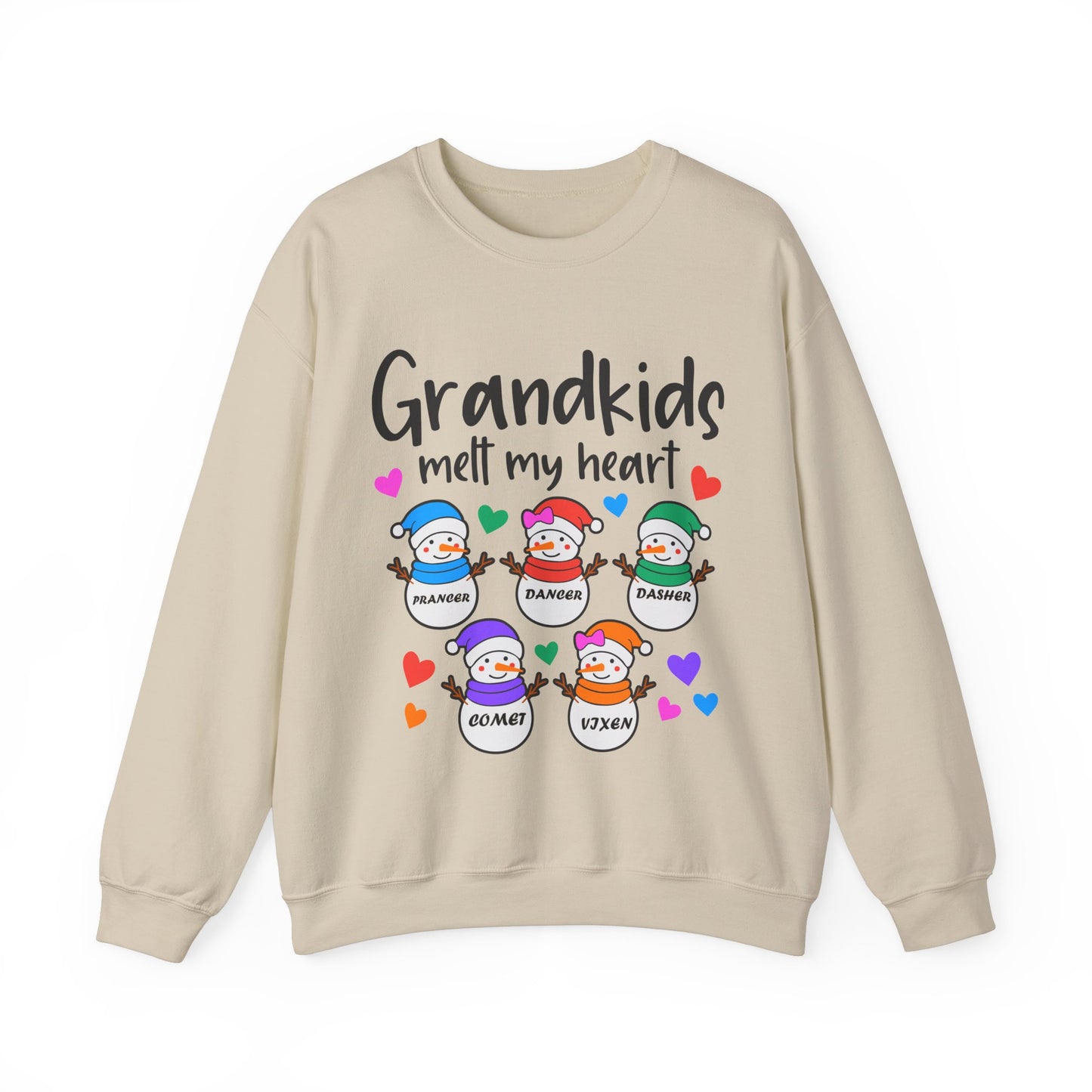 Grandkids melt my heart customizable Unisex Heavy Blend™ Crewneck Sweatshirt