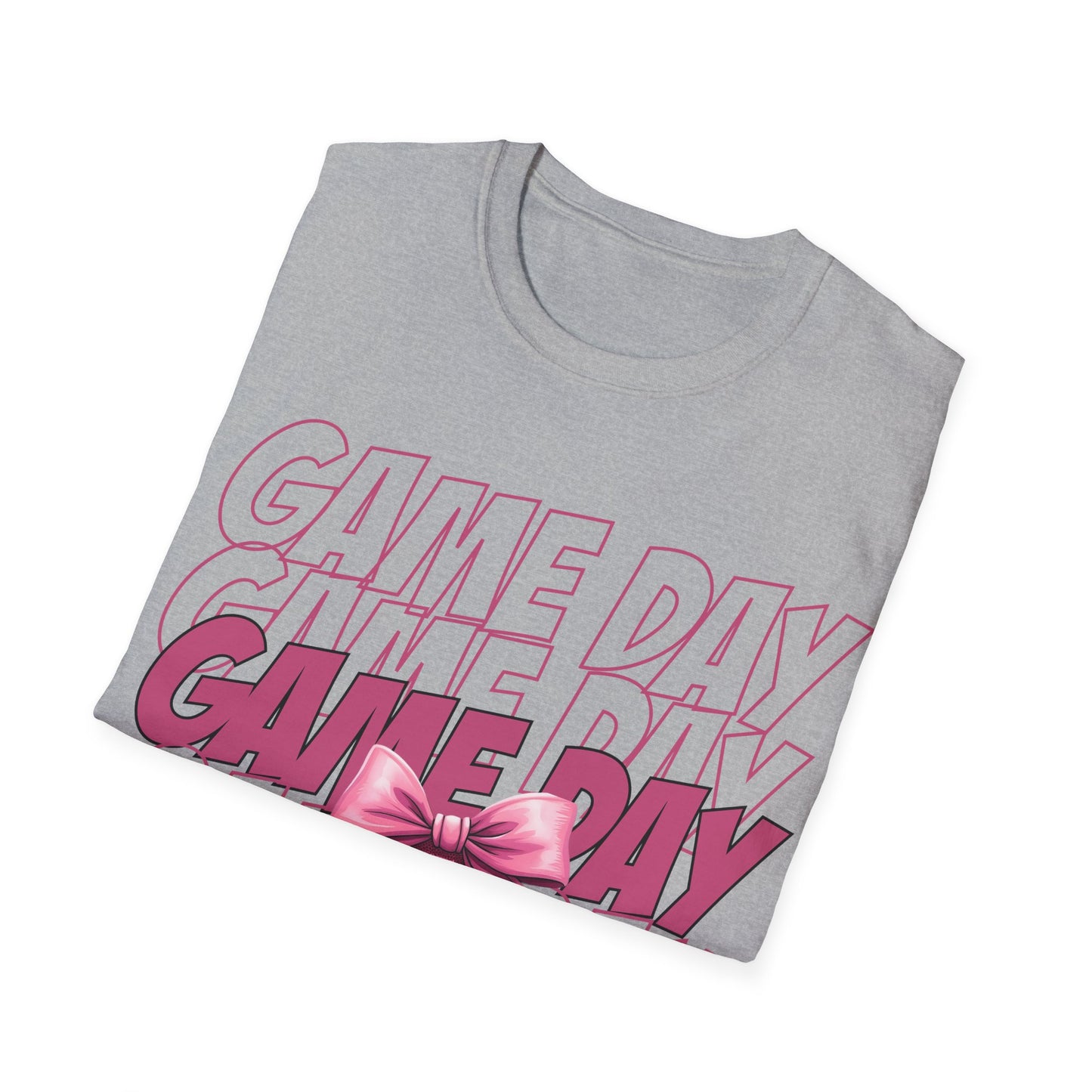 Game day, pink Unisex Softstyle T-Shirt