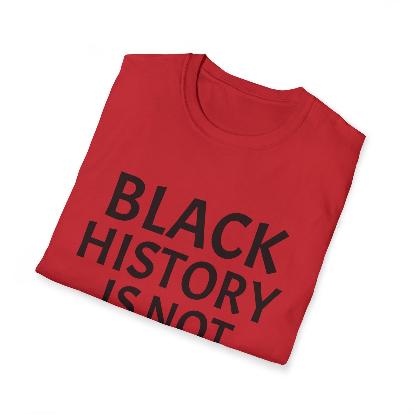 Black history is not optional Unisex Softstyle T-Shirt