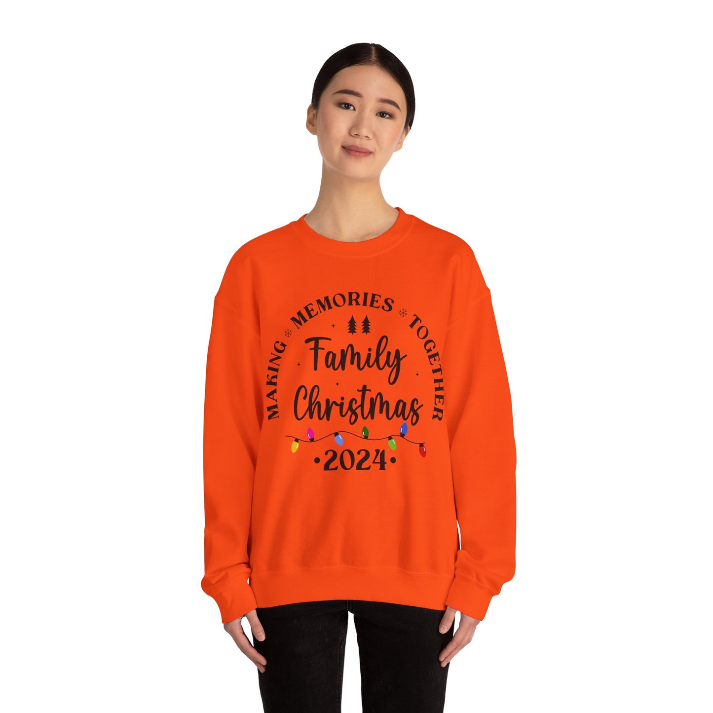 Family Christmas 2024 Unisex Heavy Blend™ Crewneck Sweatshirt