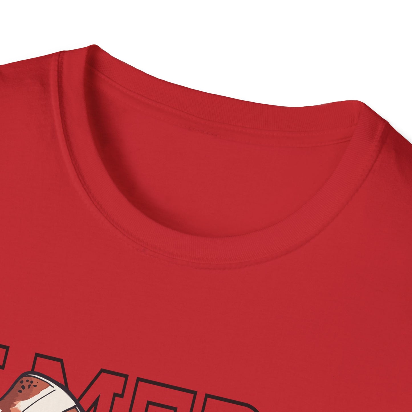 Game day with bow Unisex Softstyle T-Shirt
