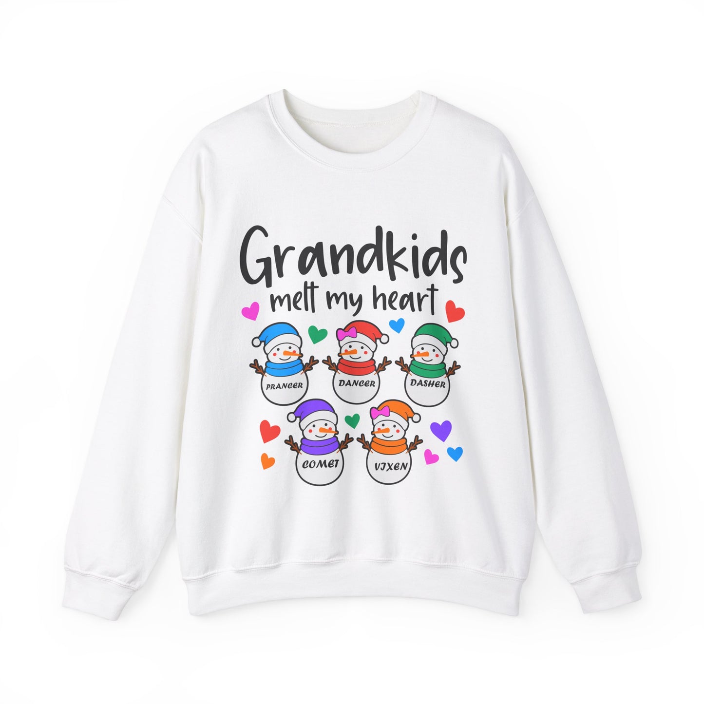 Grandkids melt my heart customizable Unisex Heavy Blend™ Crewneck Sweatshirt