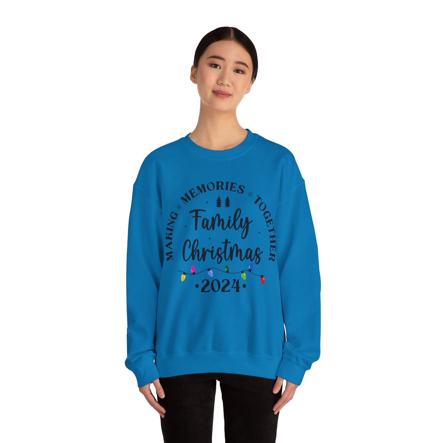 Family Christmas 2024 Unisex Heavy Blend™ Crewneck Sweatshirt