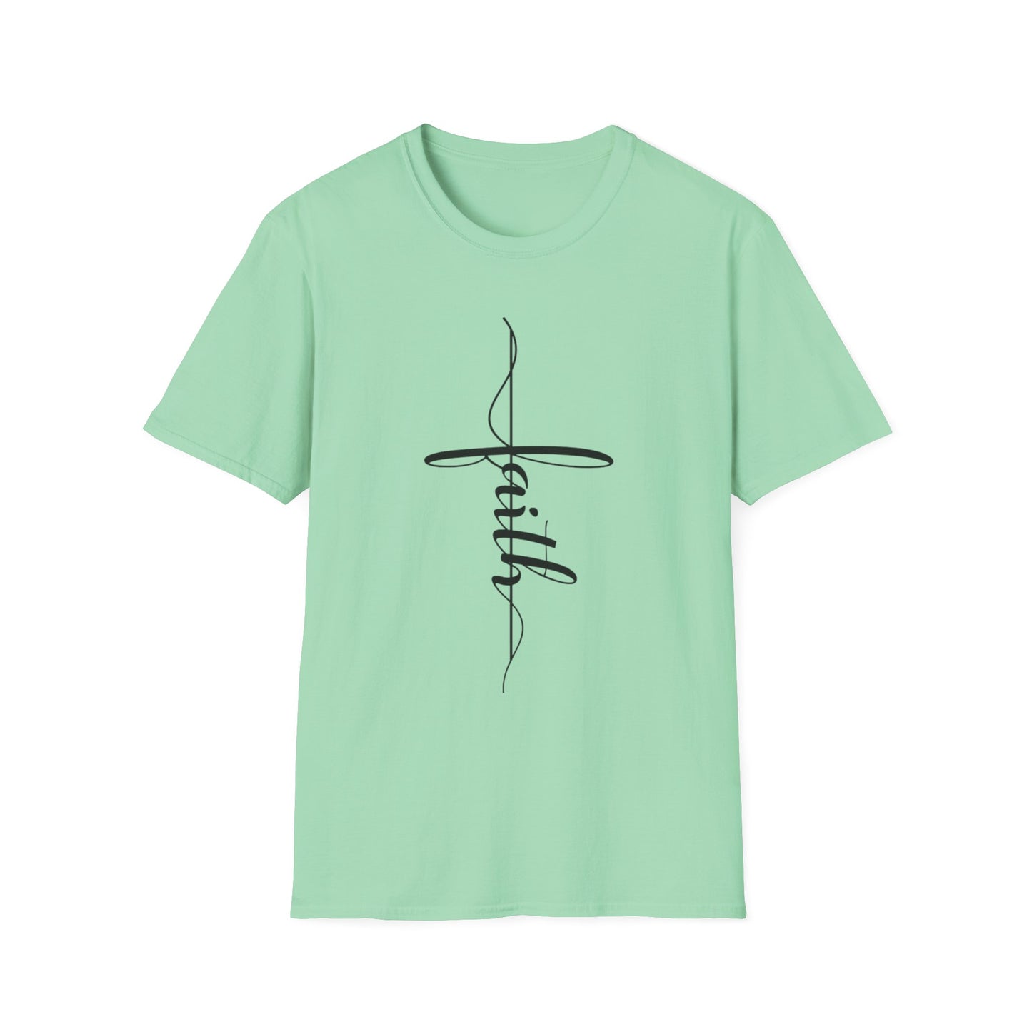 Faith Vertical-Inspired Unisex Softstyle T-Shirt | Inspirational Tee