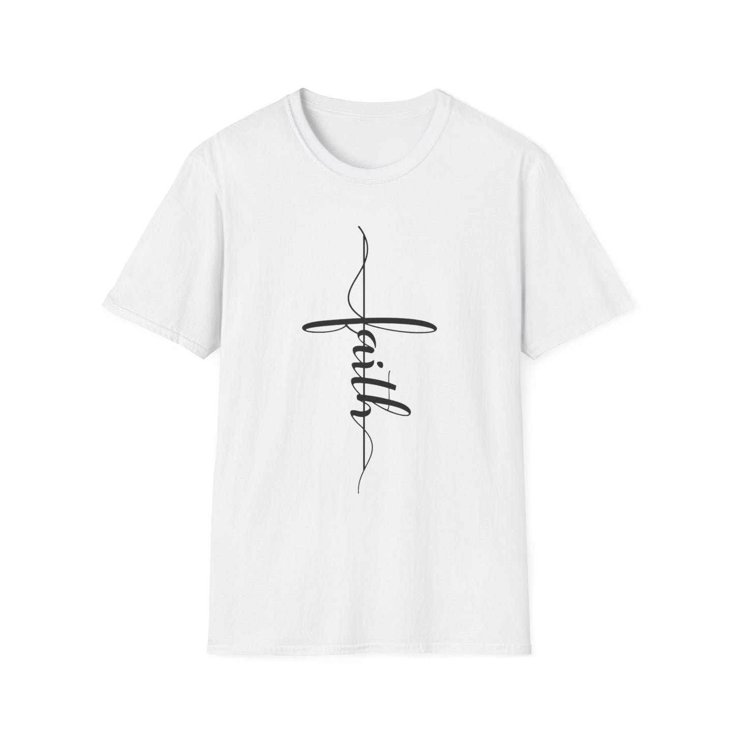 Faith Vertical-Inspired Unisex Softstyle T-Shirt | Inspirational Tee