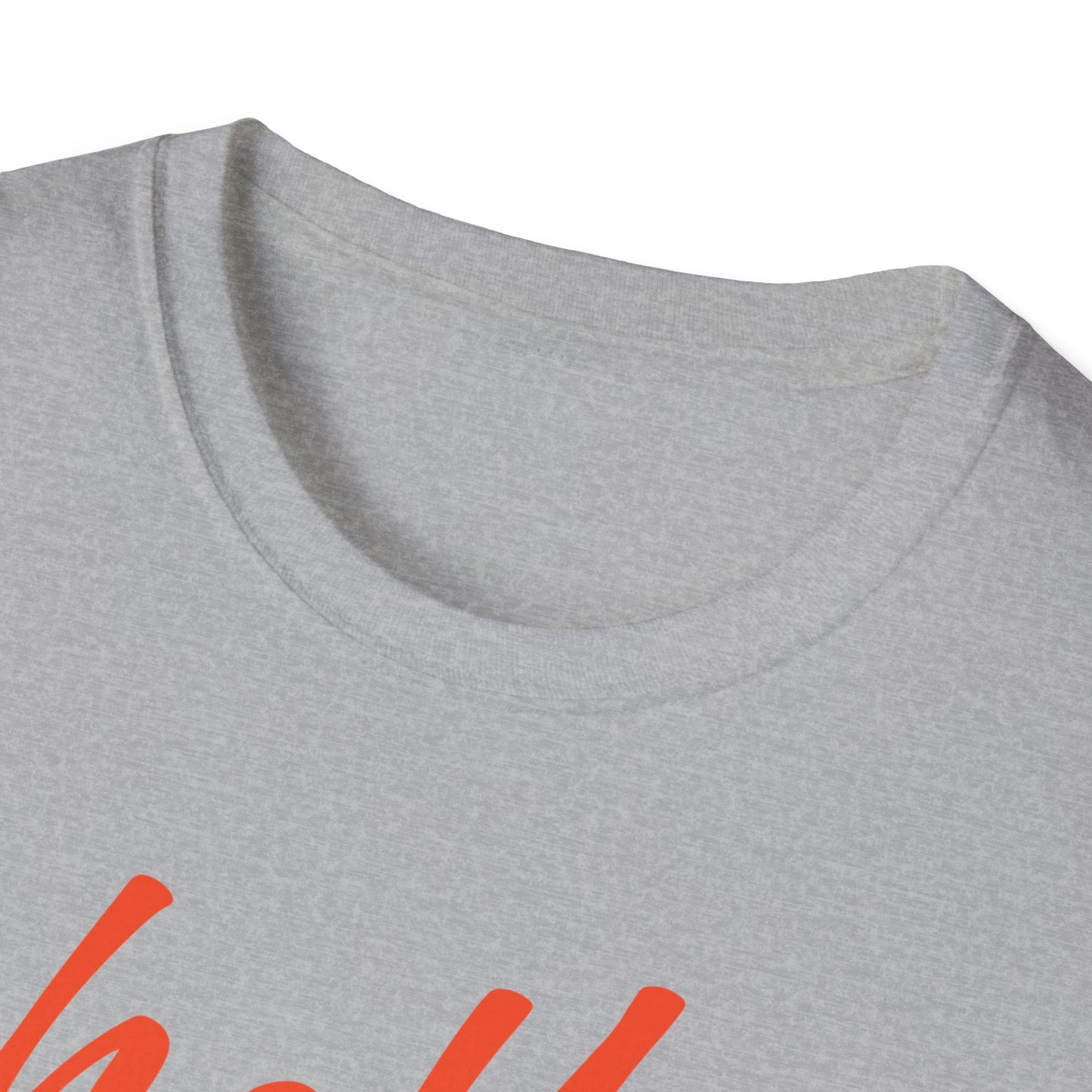 Hello football goodbye husband Unisex Softstyle T-Shirt