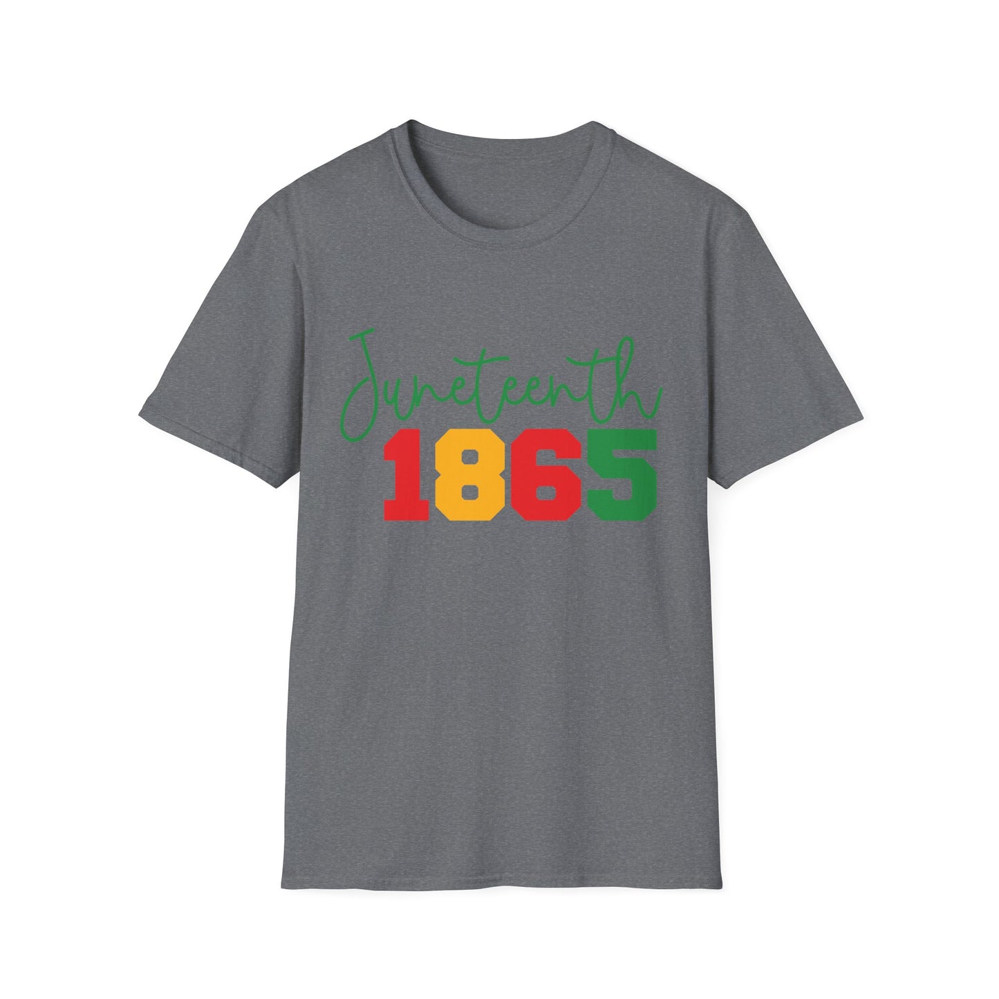 Juneteenth 1865 Unisex Softstyle T-Shirt | Celebrate Freedom, Black History, African American Culture, Casual Wear, Gift for Juneteenth