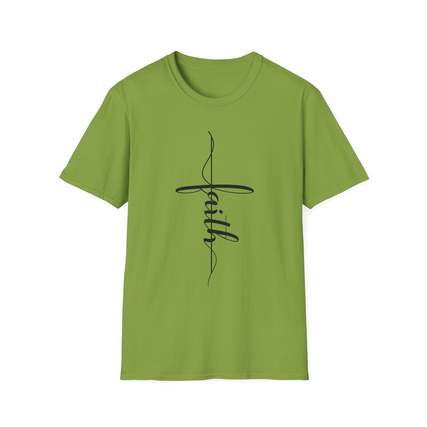 Faith Vertical-Inspired Unisex Softstyle T-Shirt | Inspirational Tee