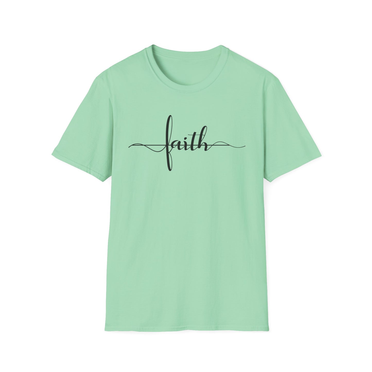 Faith horizontal -Inspired Unisex Softstyle T-Shirt, Inspirational Tee