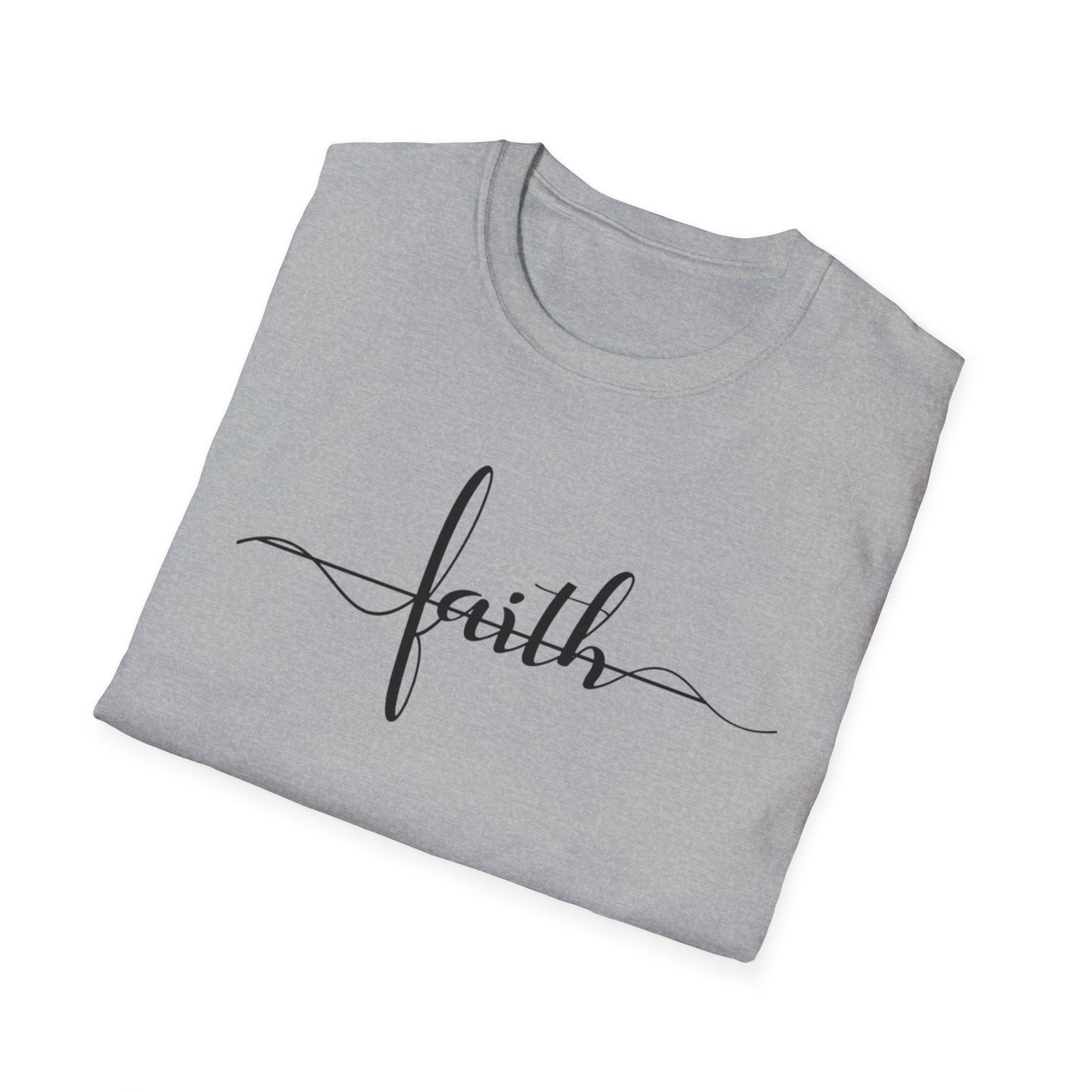 Faith horizontal -Inspired Unisex Softstyle T-Shirt, Inspirational Tee