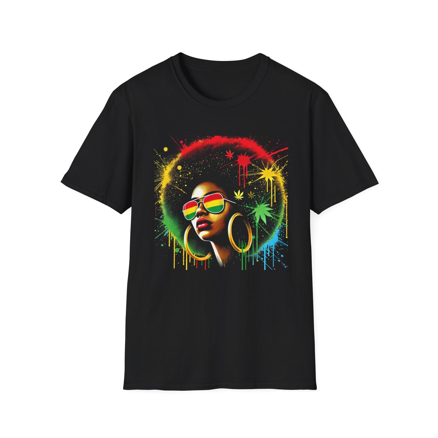 Rasta Vibes T-Shirt, Unisex Graphic Tee, Vintage Style Shirt, Festival Clothing, Gift for Music Lovers, Summer Fashion