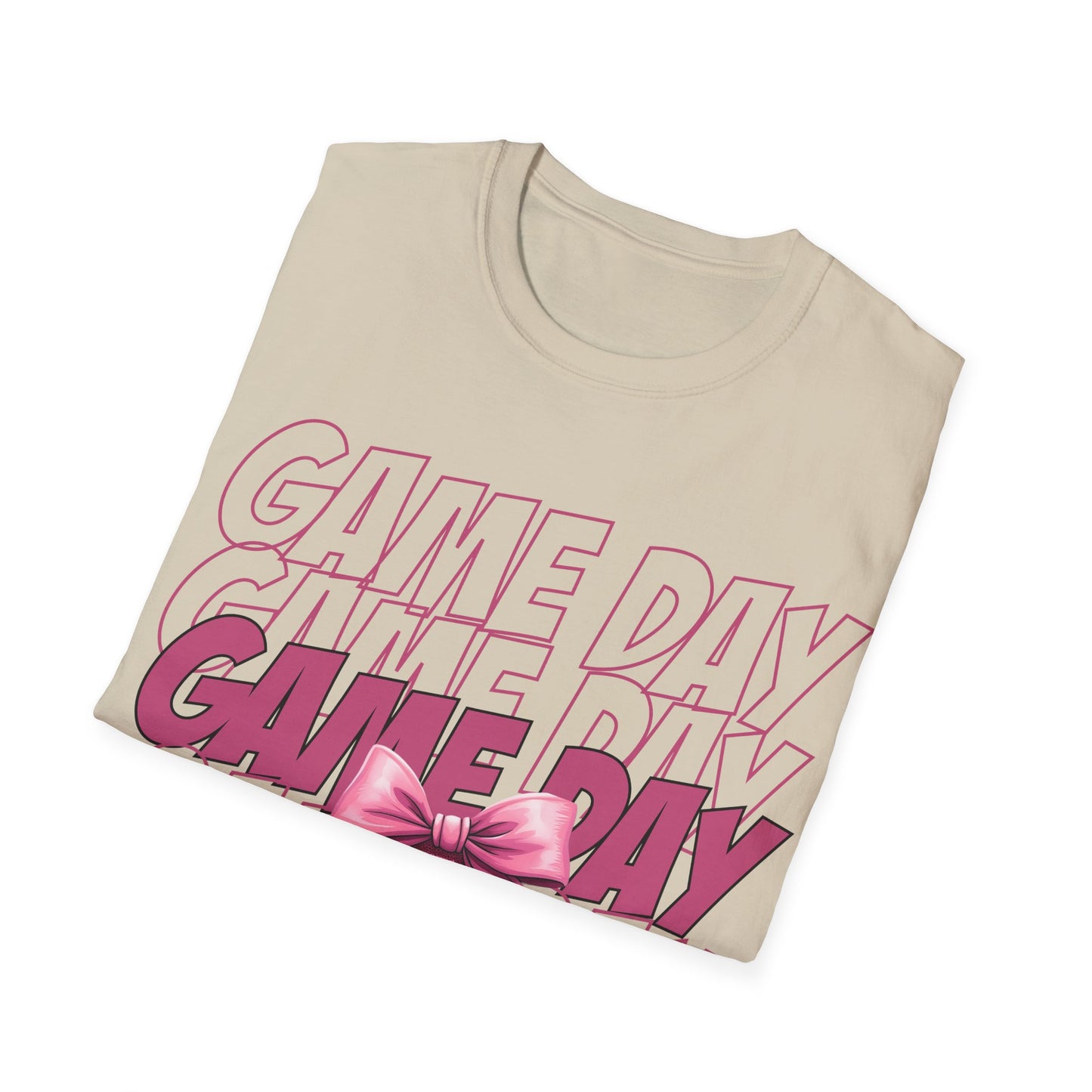 Game day, pink Unisex Softstyle T-Shirt