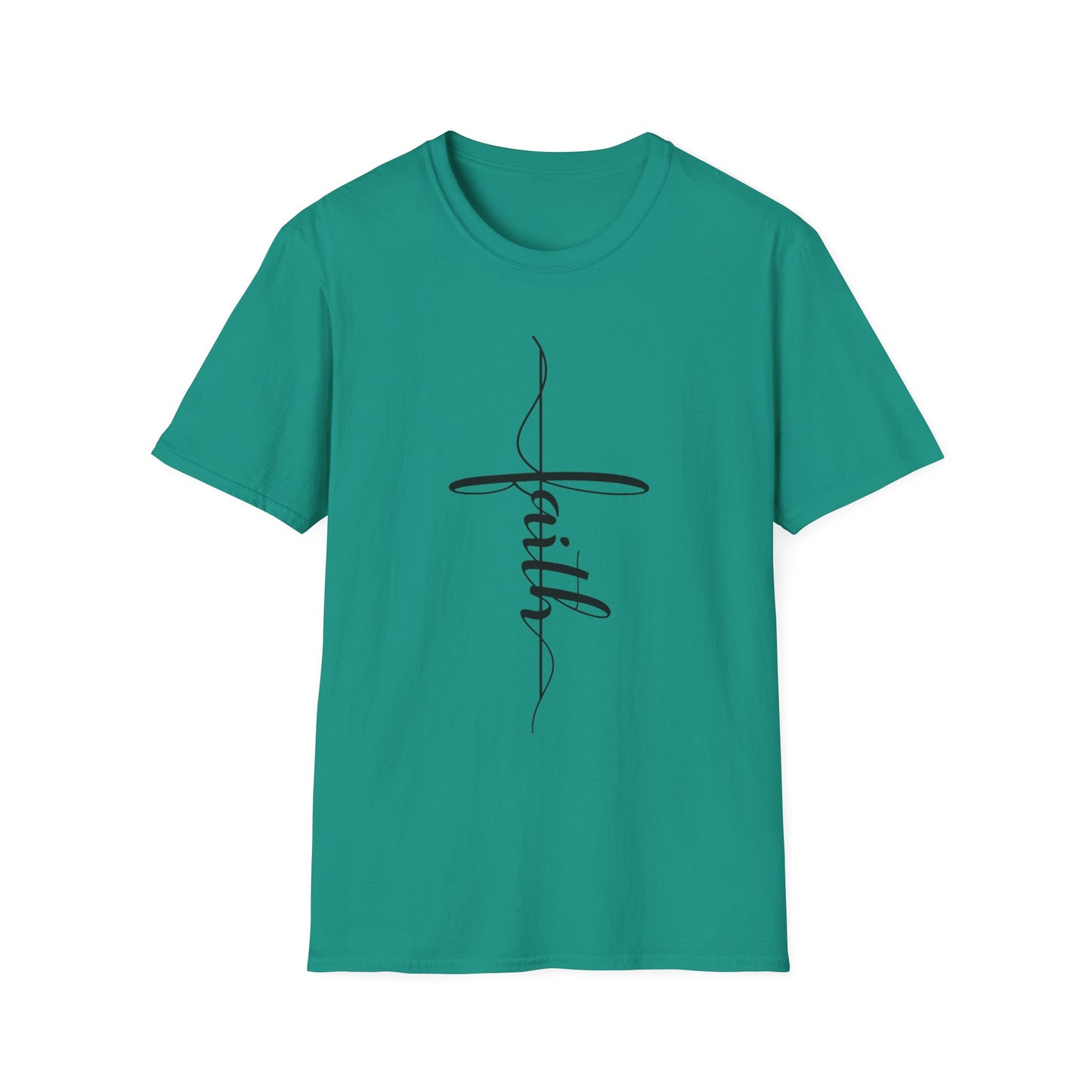 Faith Vertical-Inspired Unisex Softstyle T-Shirt | Inspirational Tee