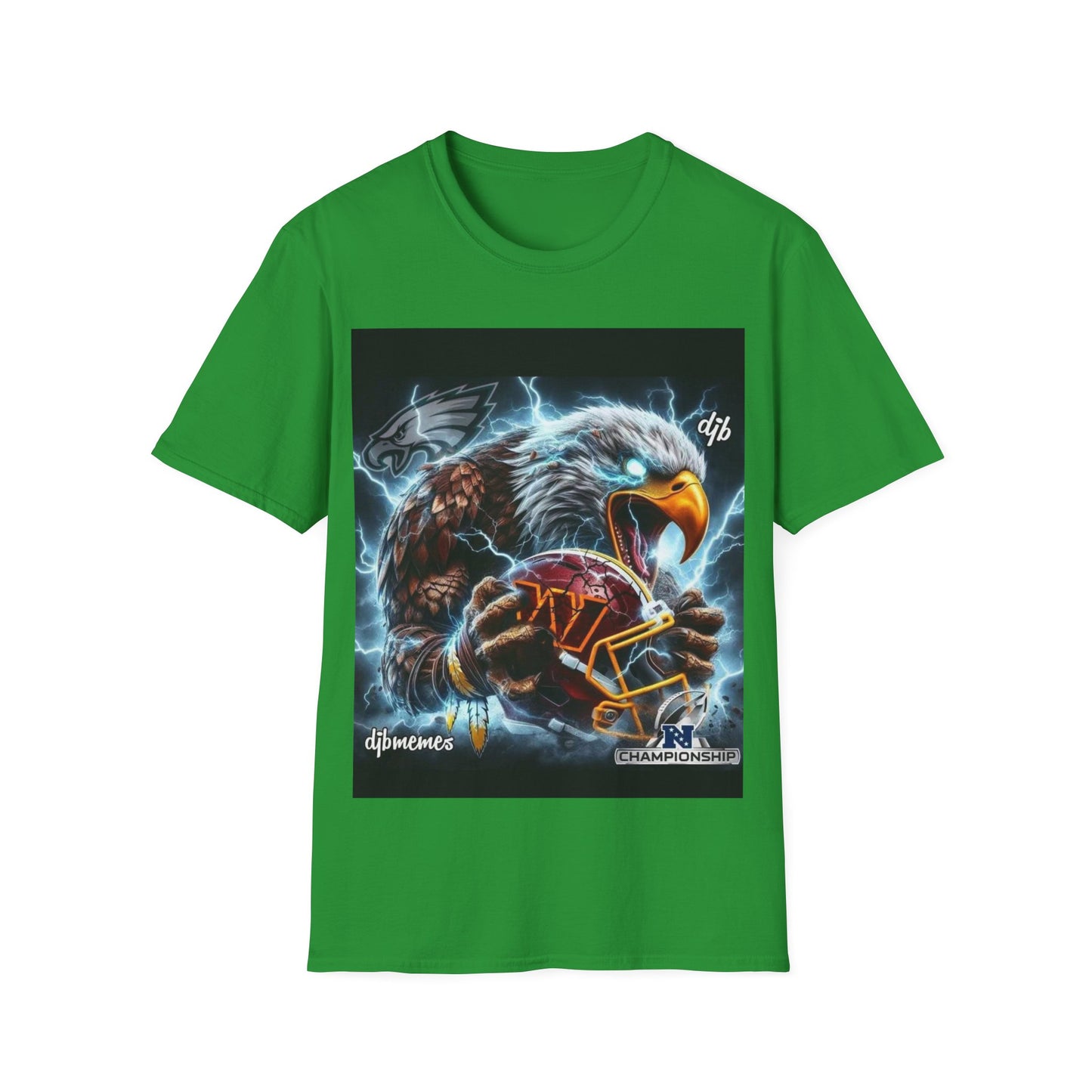 Bird with helmet Unisex Softstyle T-Shirt