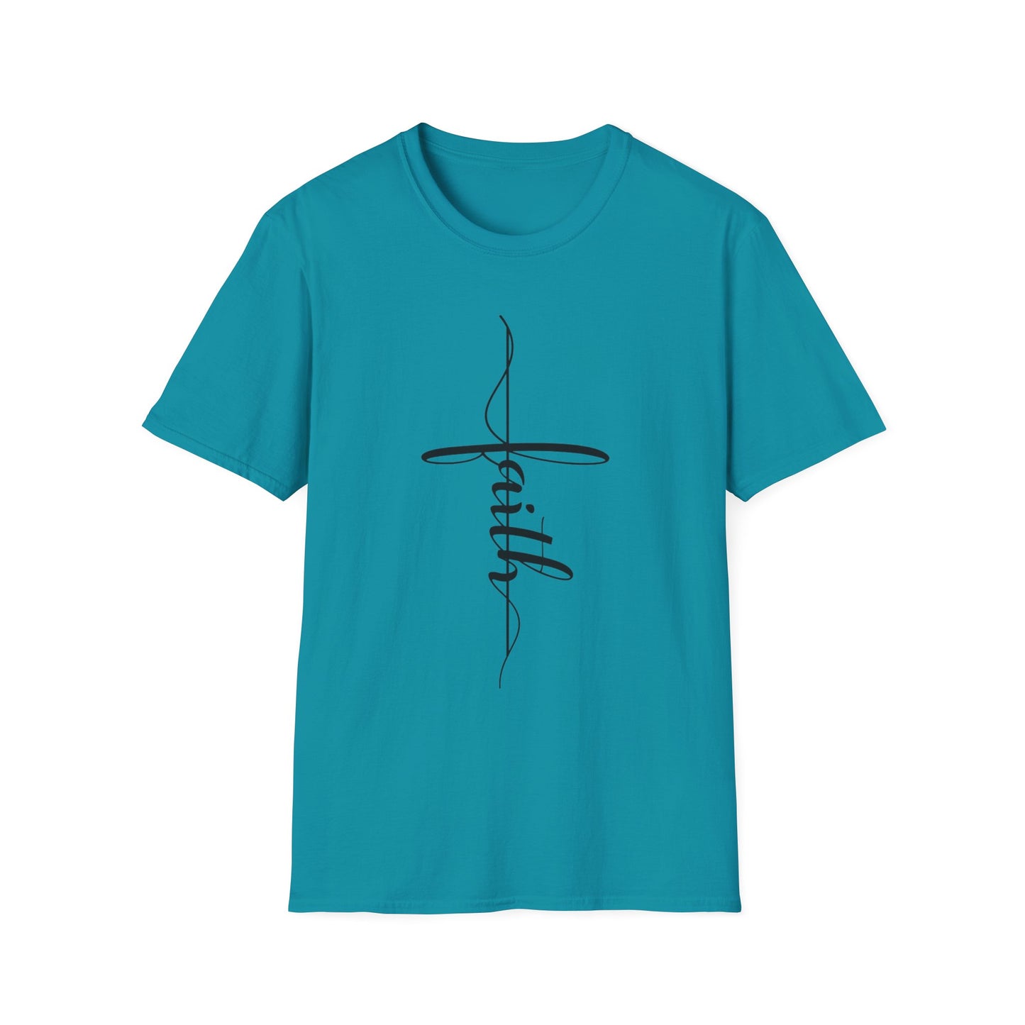 Faith Vertical-Inspired Unisex Softstyle T-Shirt | Inspirational Tee