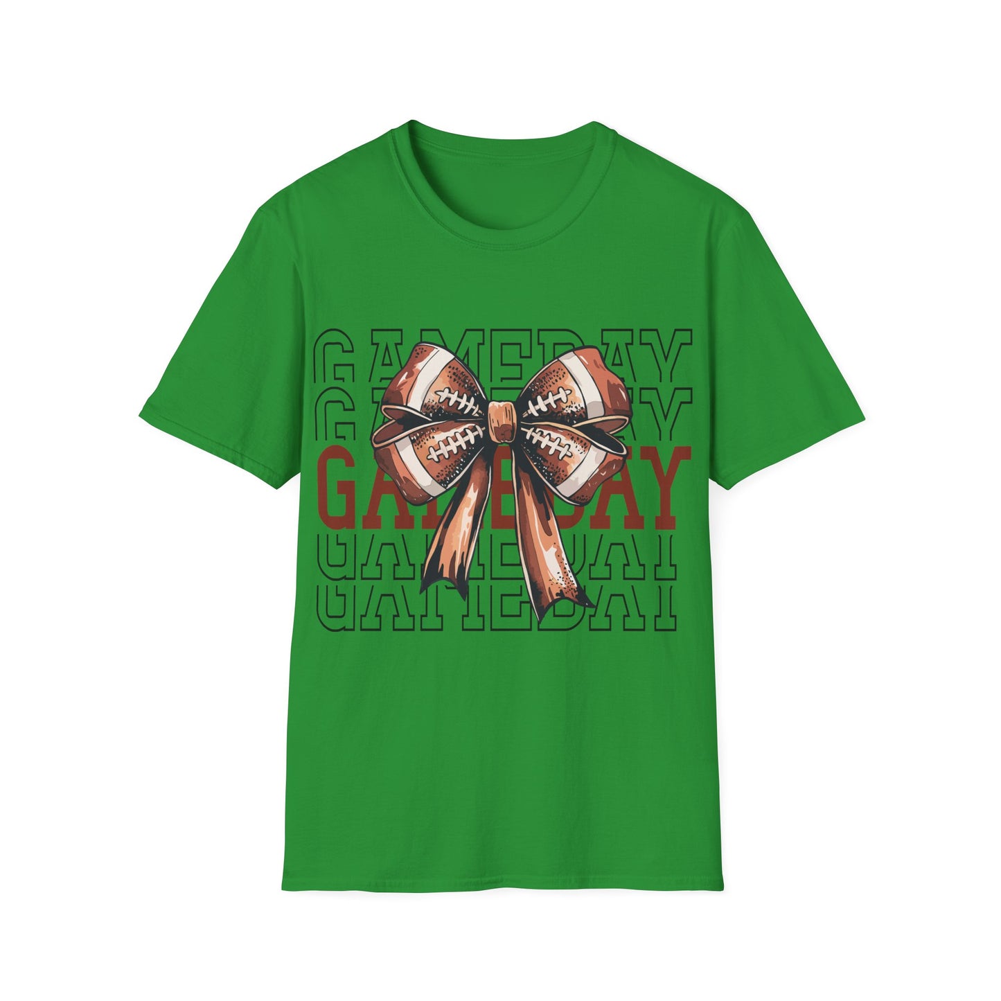 Game day with bow Unisex Softstyle T-Shirt