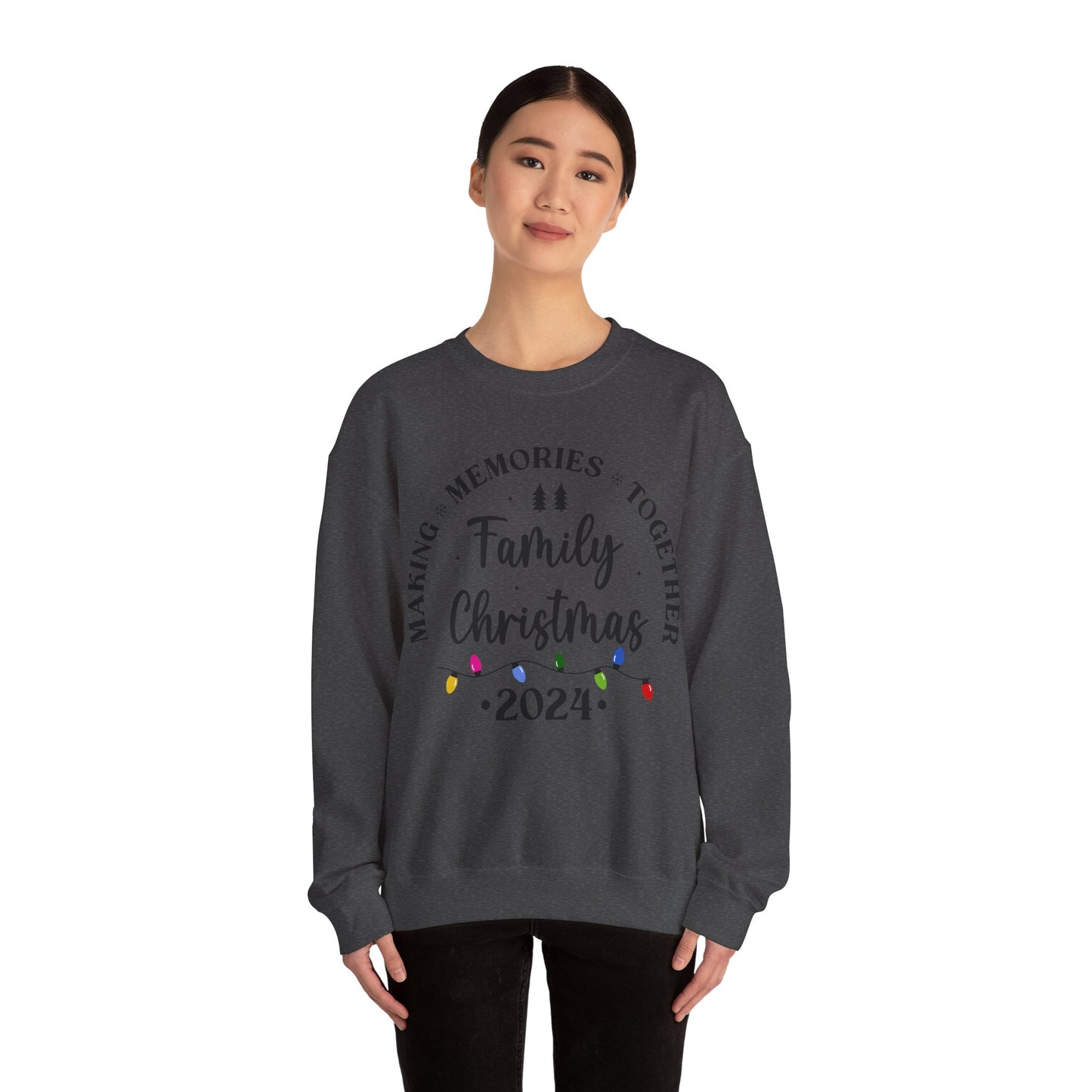 Family Christmas 2024 Unisex Heavy Blend™ Crewneck Sweatshirt