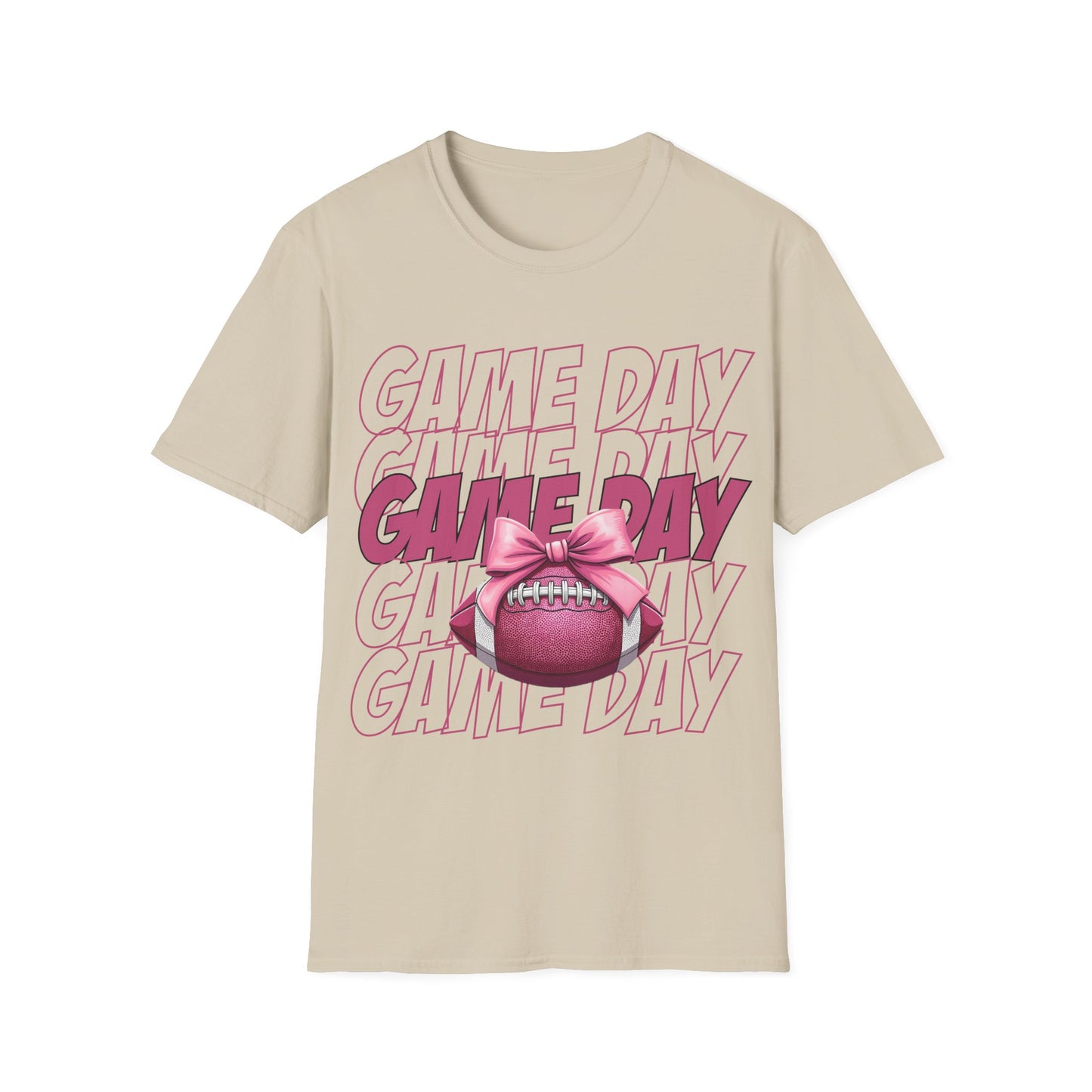 Game day, pink Unisex Softstyle T-Shirt