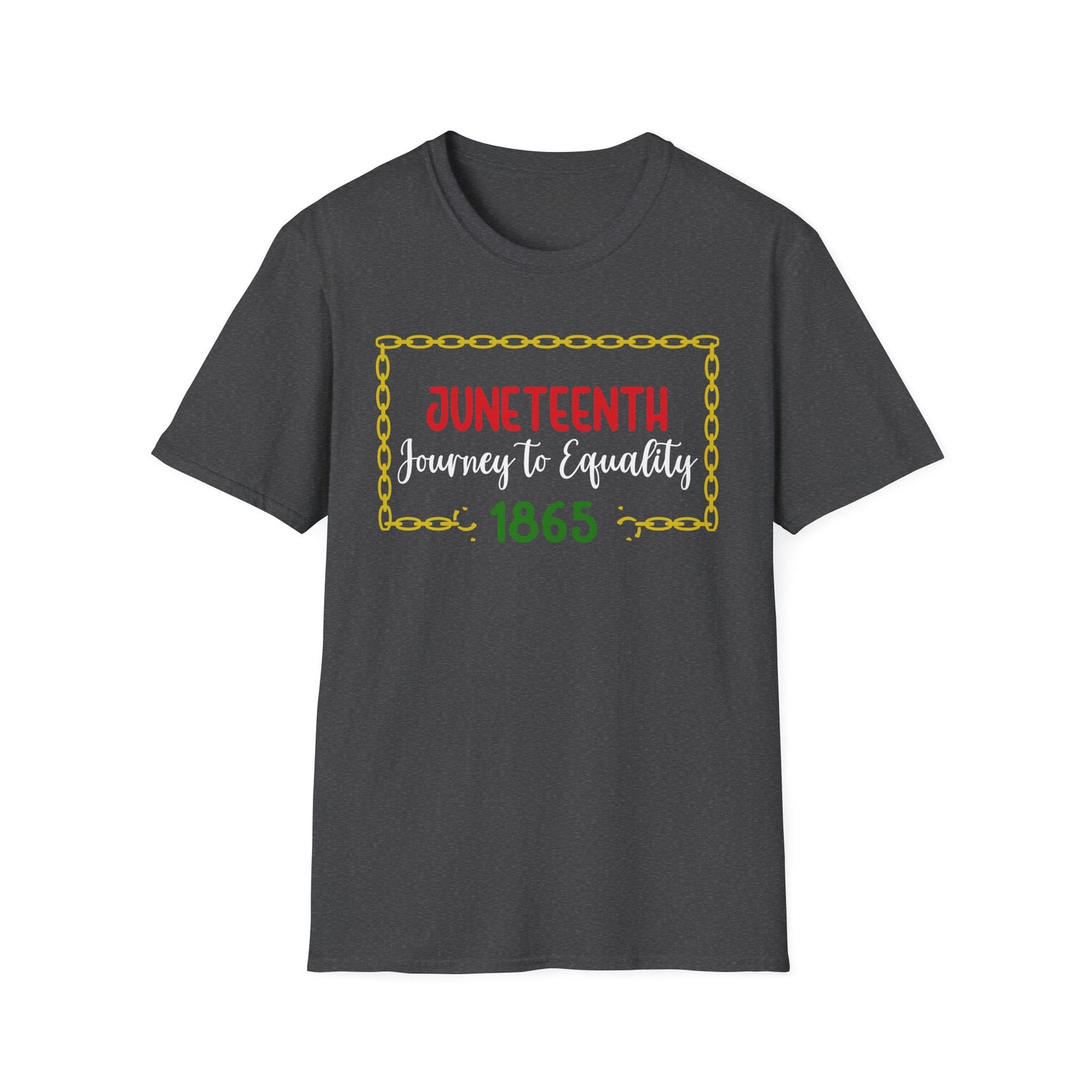 Juneteenth Equality T-Shirt, Unisex Softstyle Tee, Celebration Shirt, Black History Apparel, Equality Journey Shirt