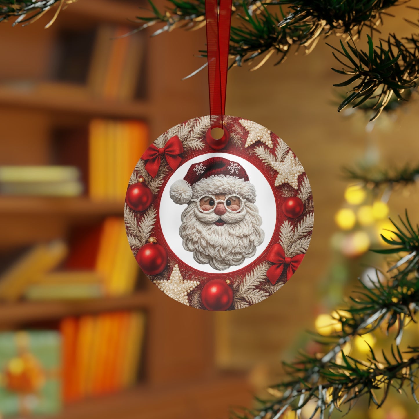 Customizable Christmas Metal Ornaments