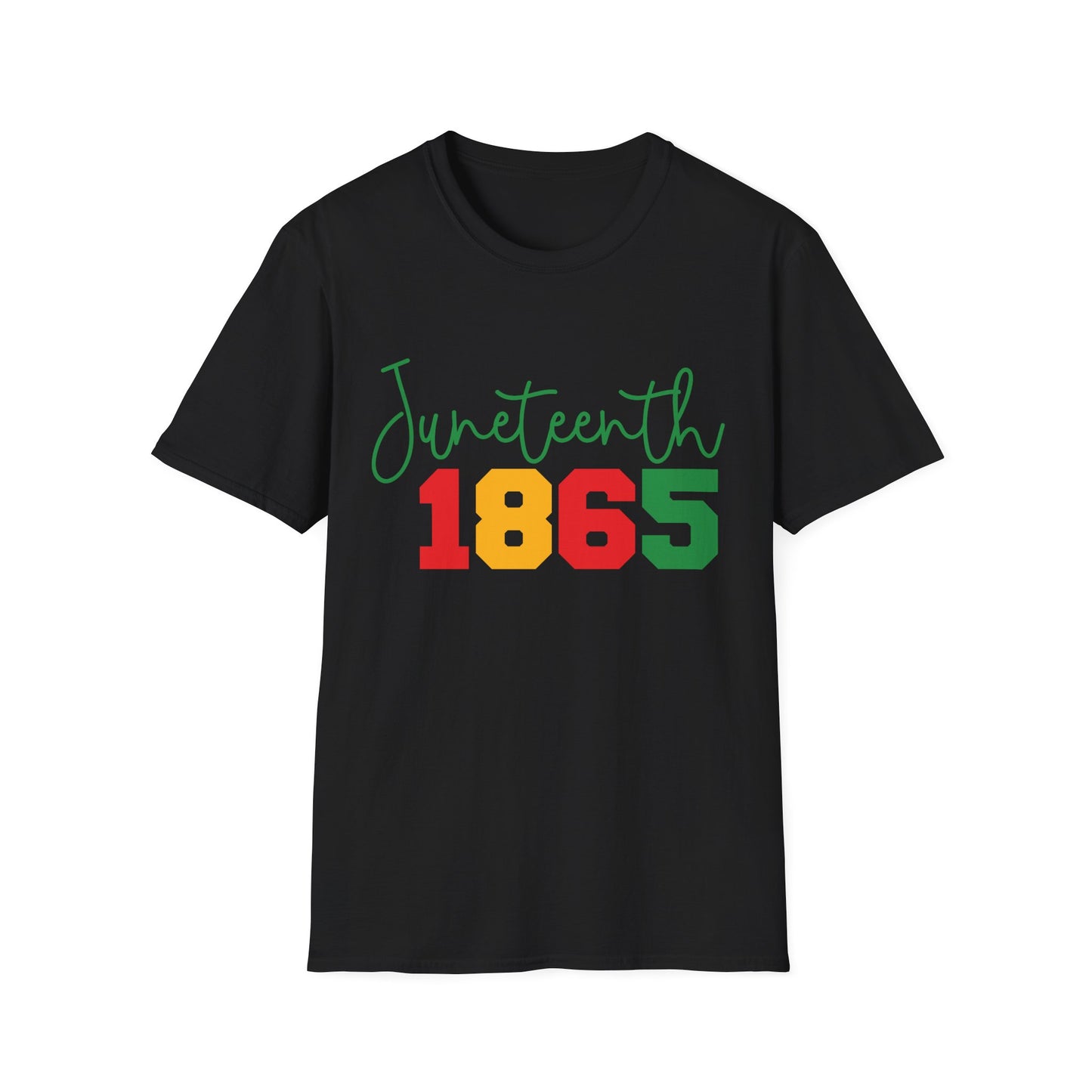 Juneteenth 1865 Unisex Softstyle T-Shirt | Celebrate Freedom, Black History, African American Culture, Casual Wear, Gift for Juneteenth