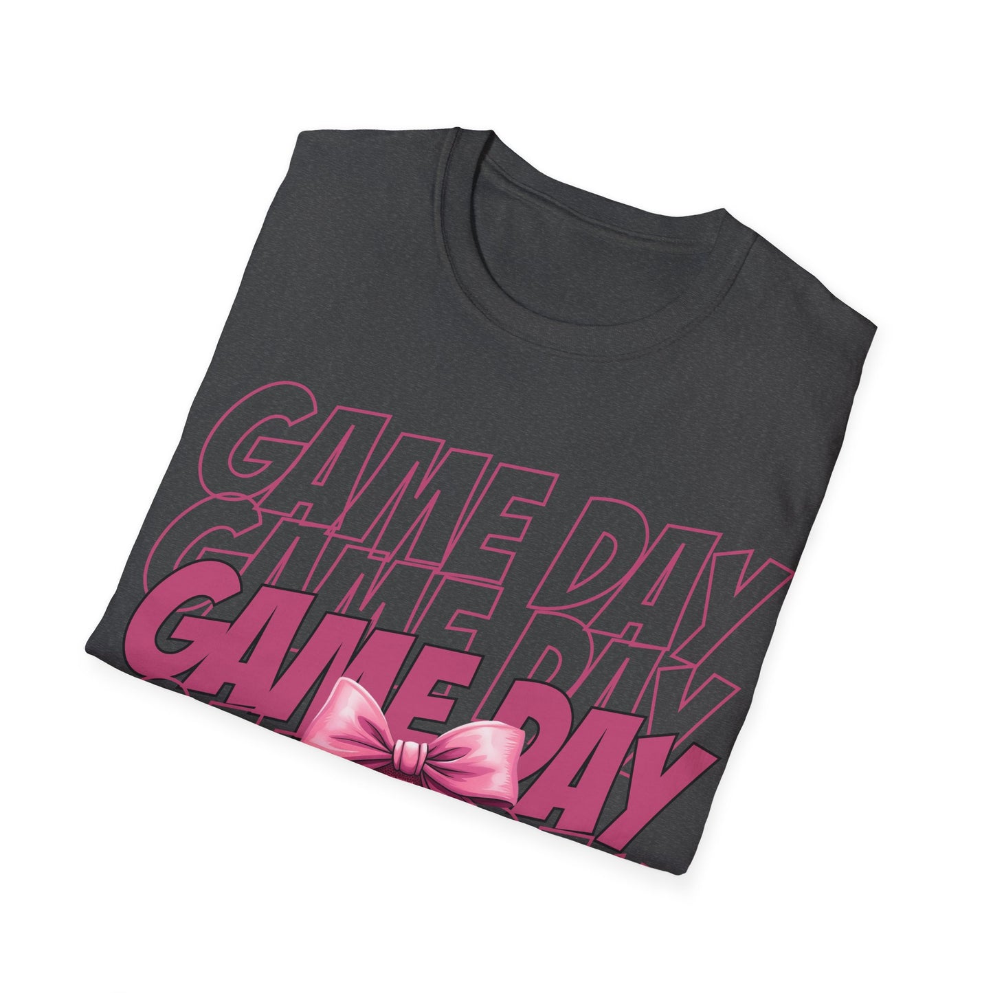 Game day, pink Unisex Softstyle T-Shirt